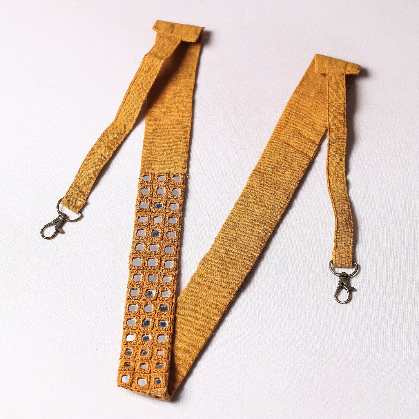 Mirror Work Kutchi Embroidery Fabric Camera Belt