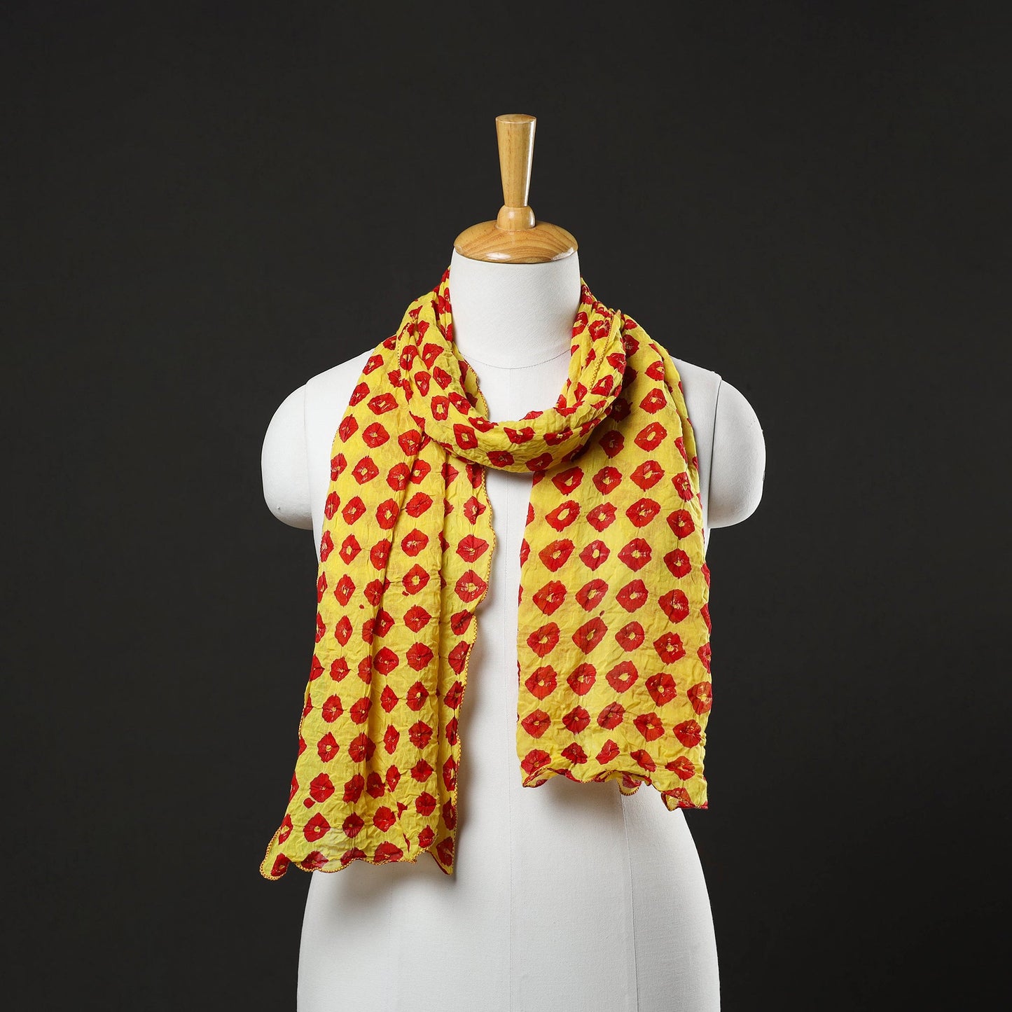 Kutch Tie & Dye Cotton Bandhani Stole