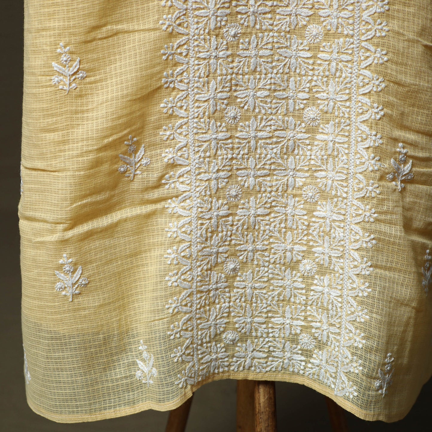 Lucknowi hand embroidered kota doria cotton chikankari 2pc
