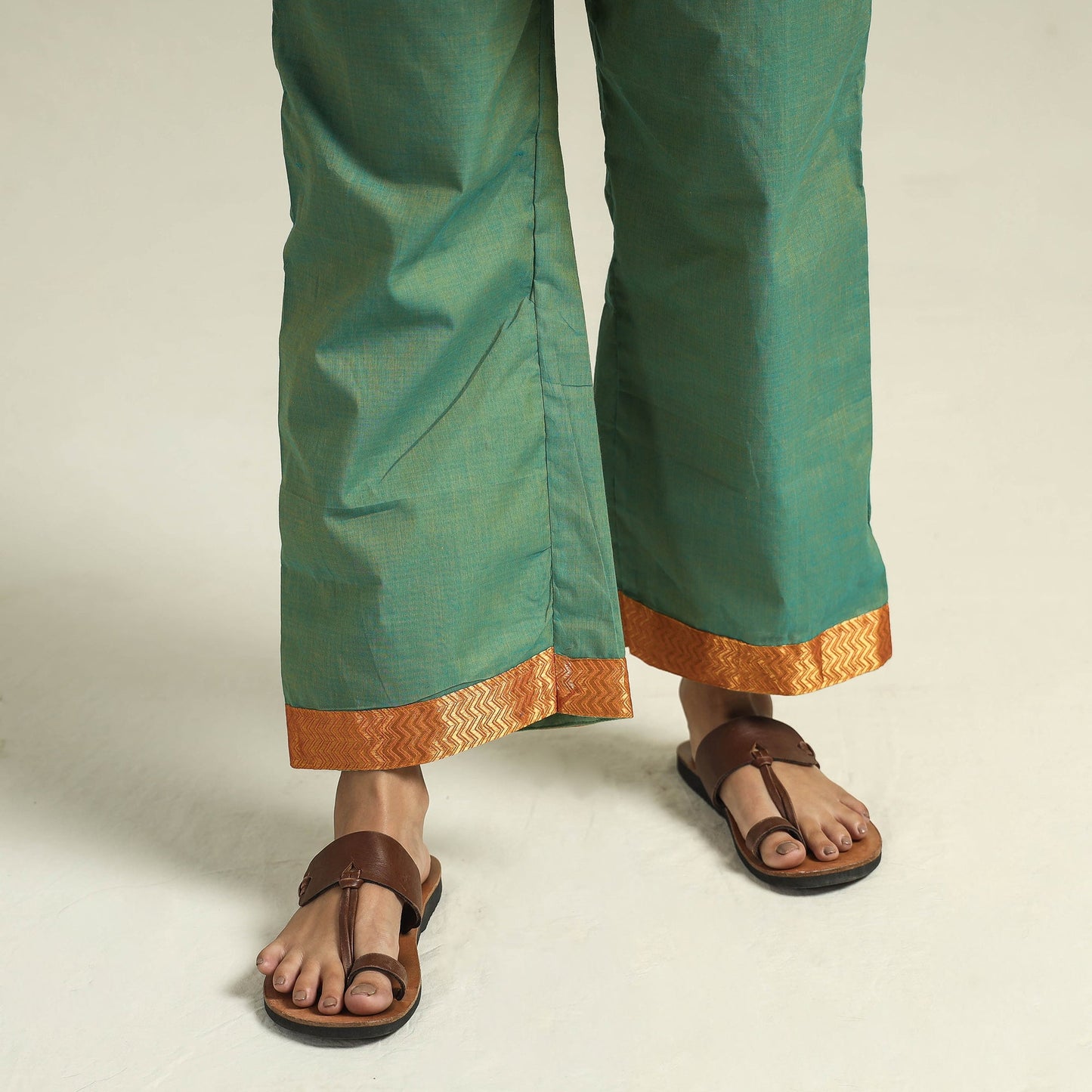 Mangalagiri Kurta with Palazzo & Dupatta Set
