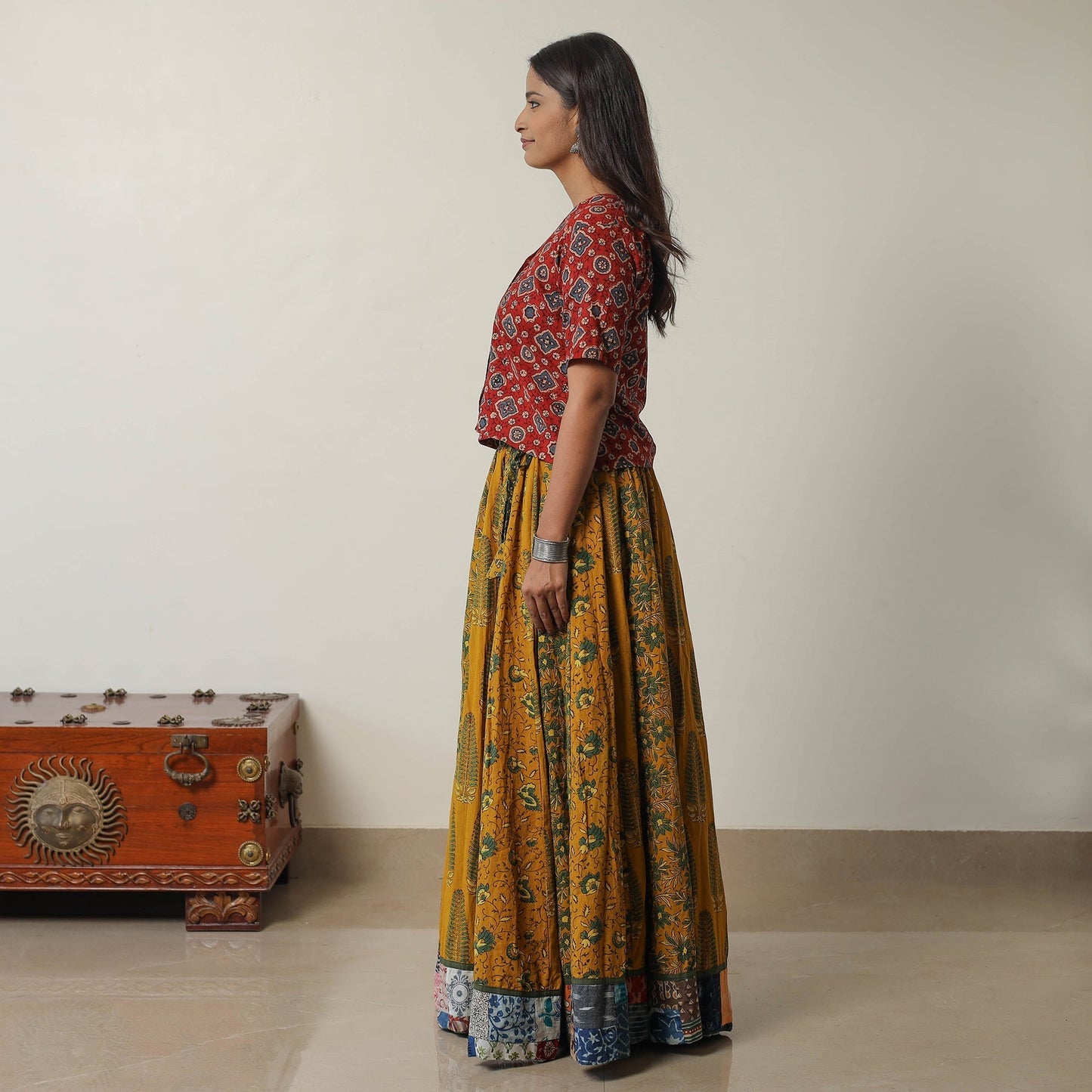 Ajrakh Skirt