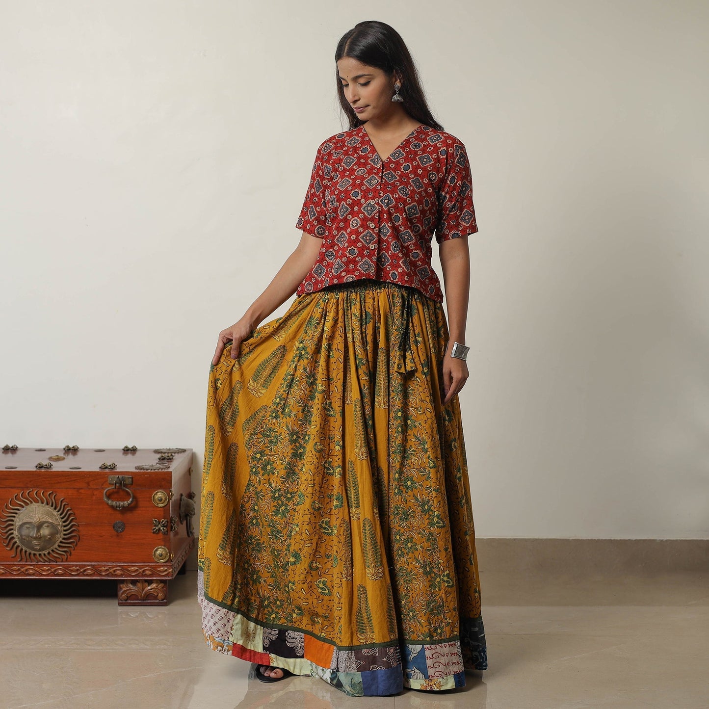 Ajrakh Skirt