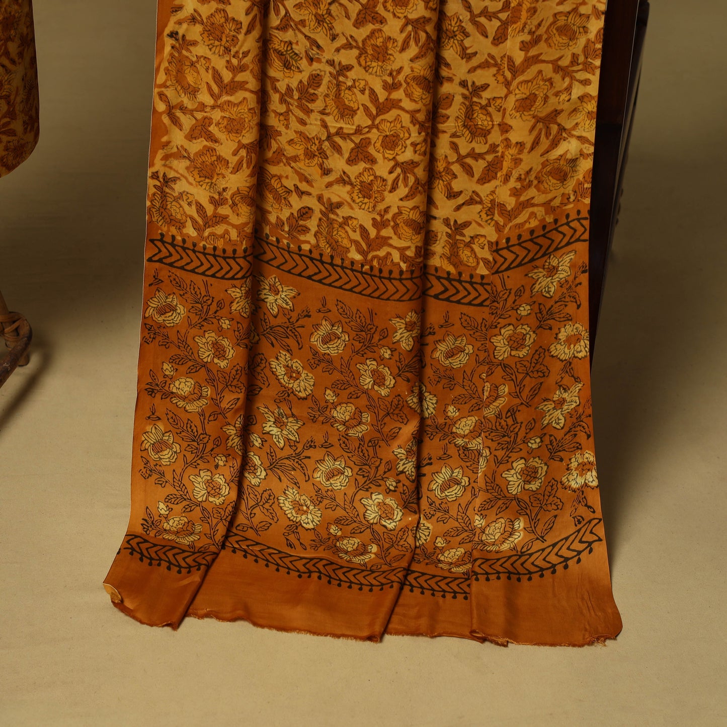 Natural dyed modal silk bagru 2pc unstitched dress material