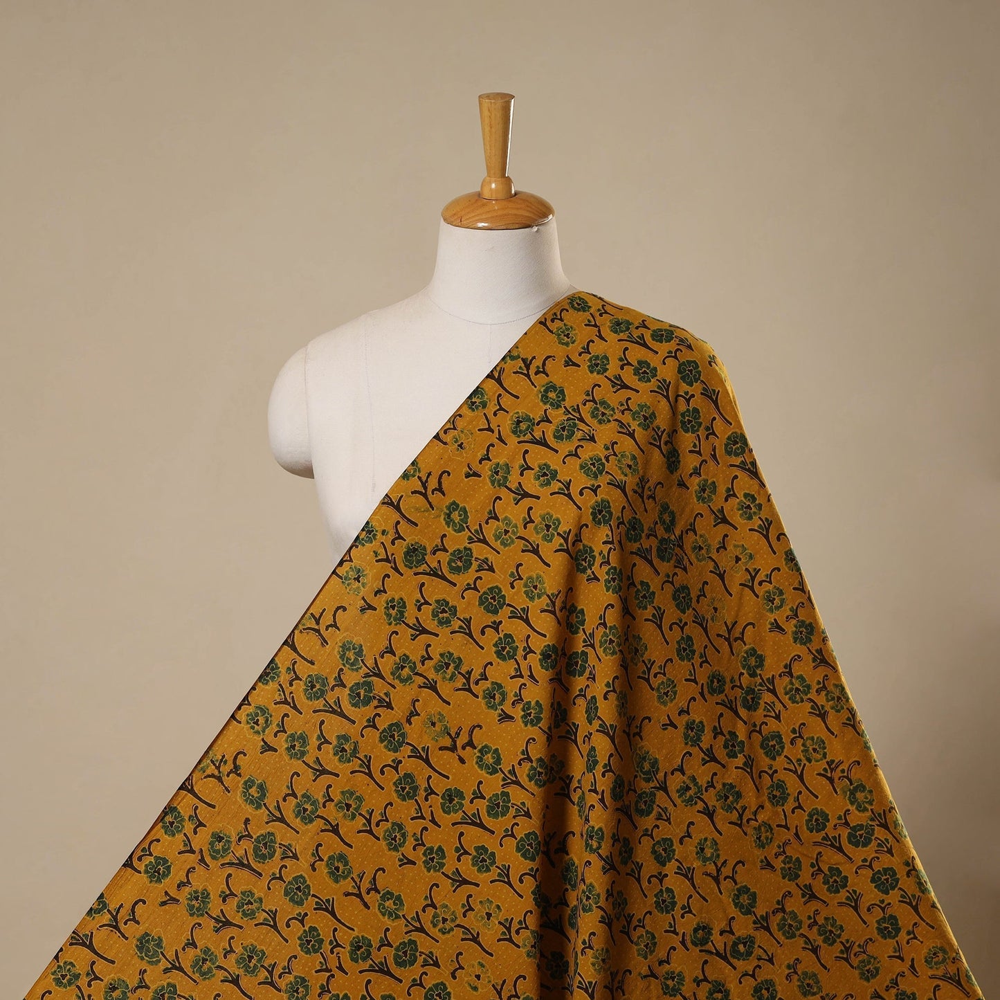 Natural dyed hand cotton fabric 16 - handcrafted