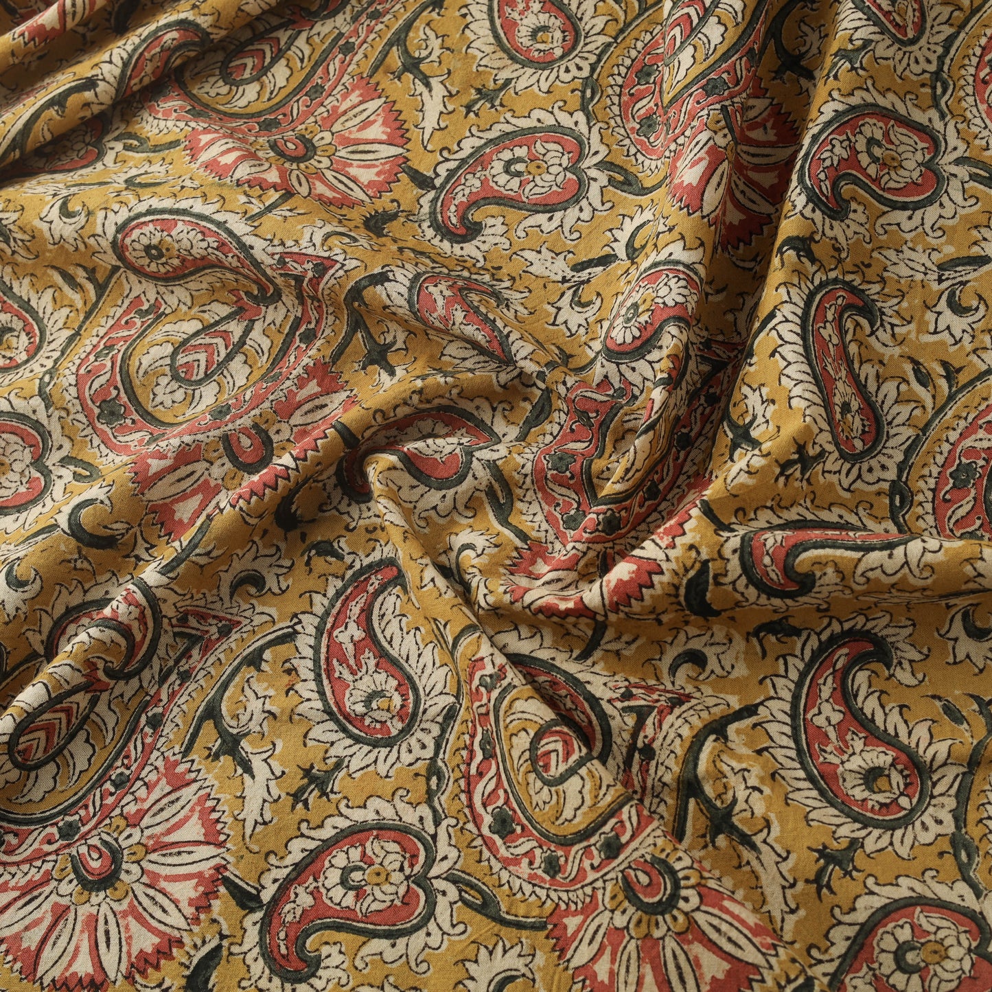 Natural dyed hand block print cotton pedana kalamkari