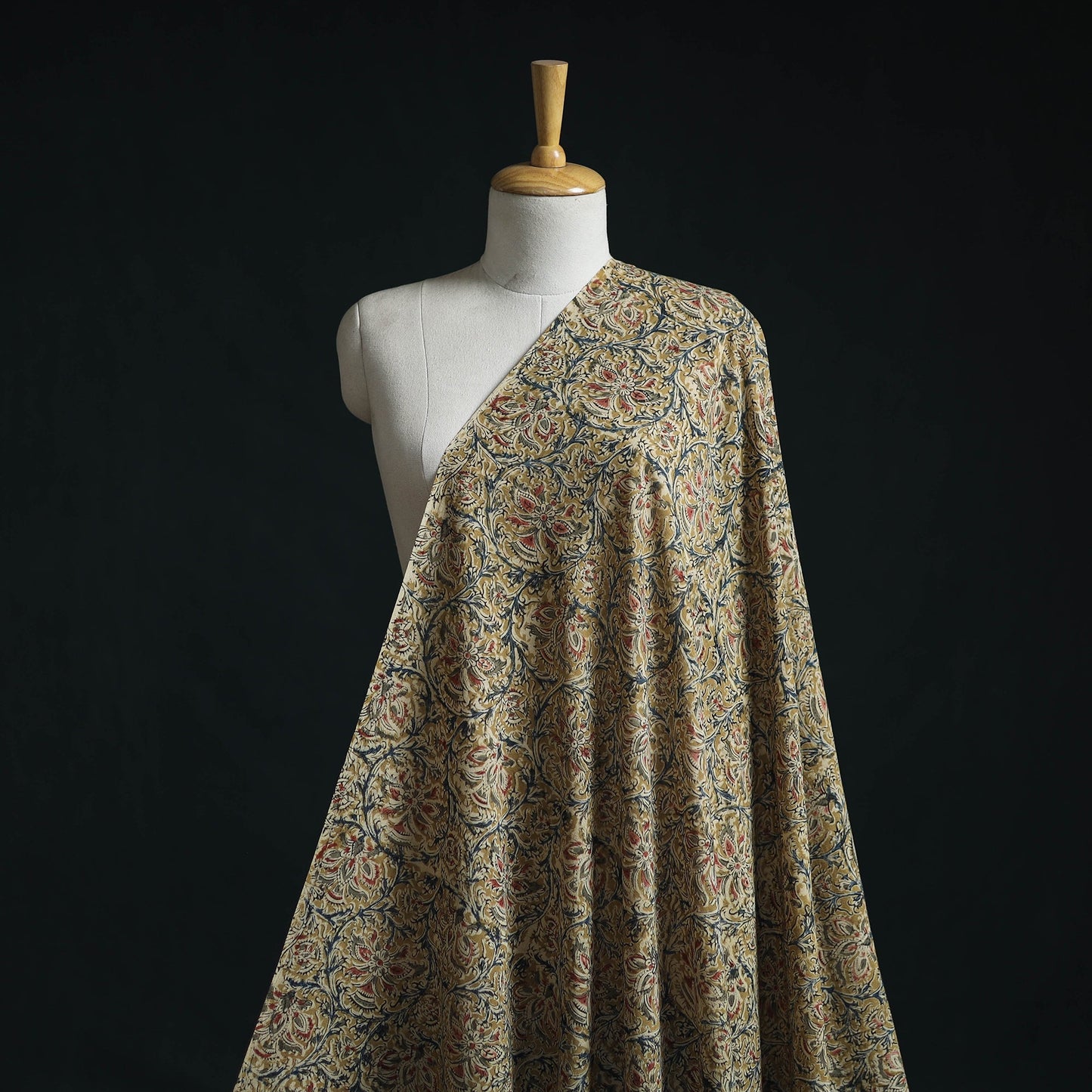 Natural dyed hand block print pure mul cotton pedana