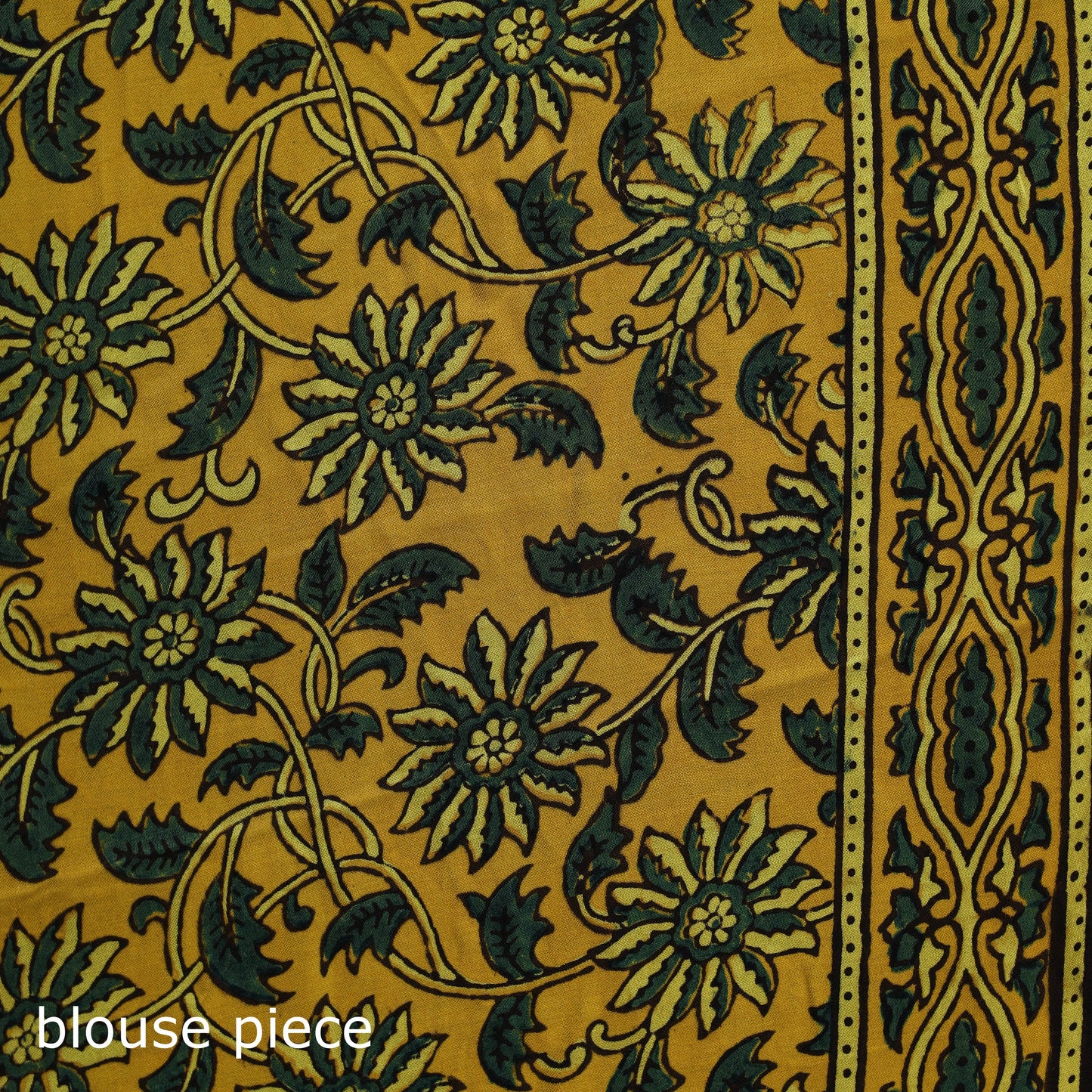 Natural dyed modal silk kutch hand block print ajrakh saree