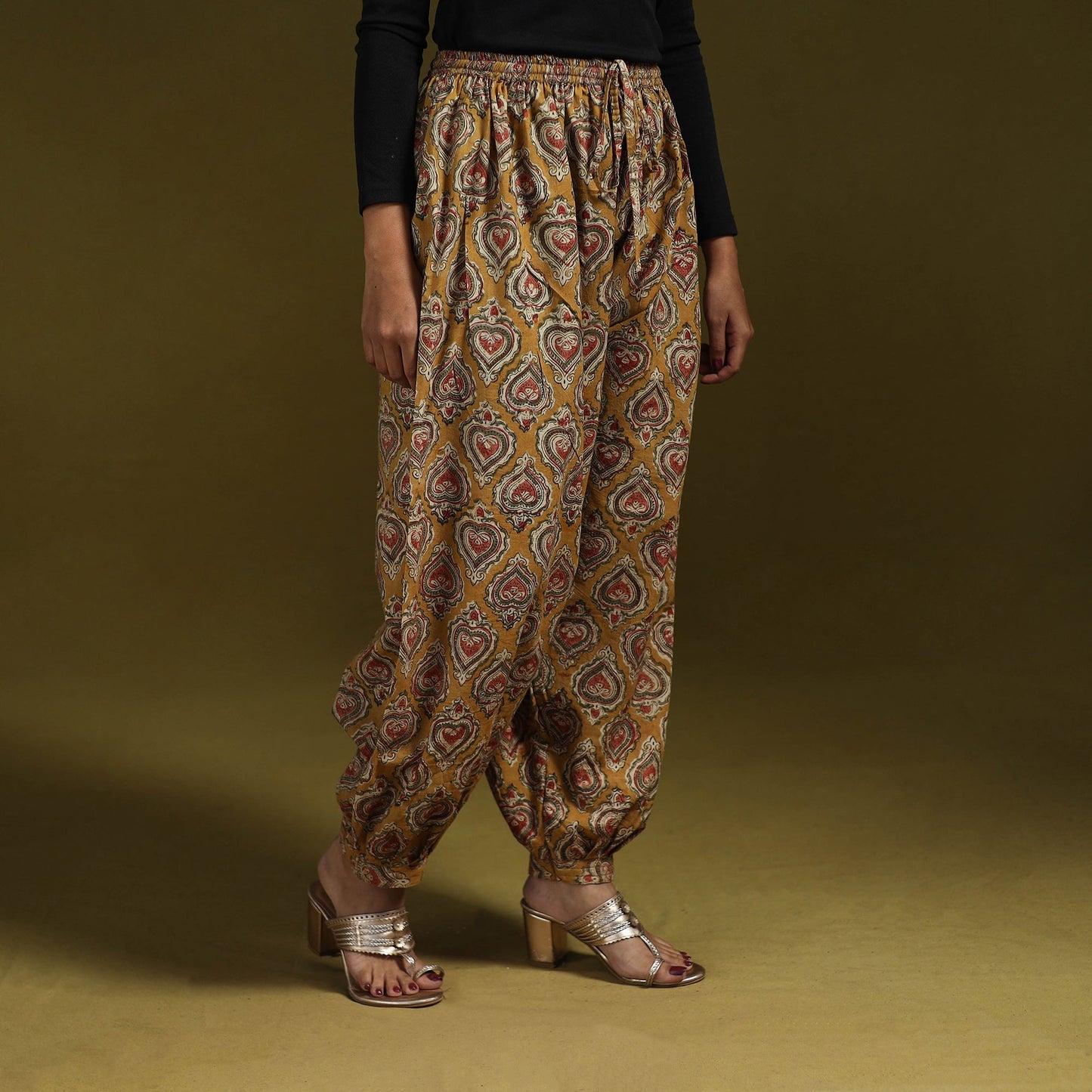 Pedana hand natural dyed cotton kalamkari afghani salwar 15