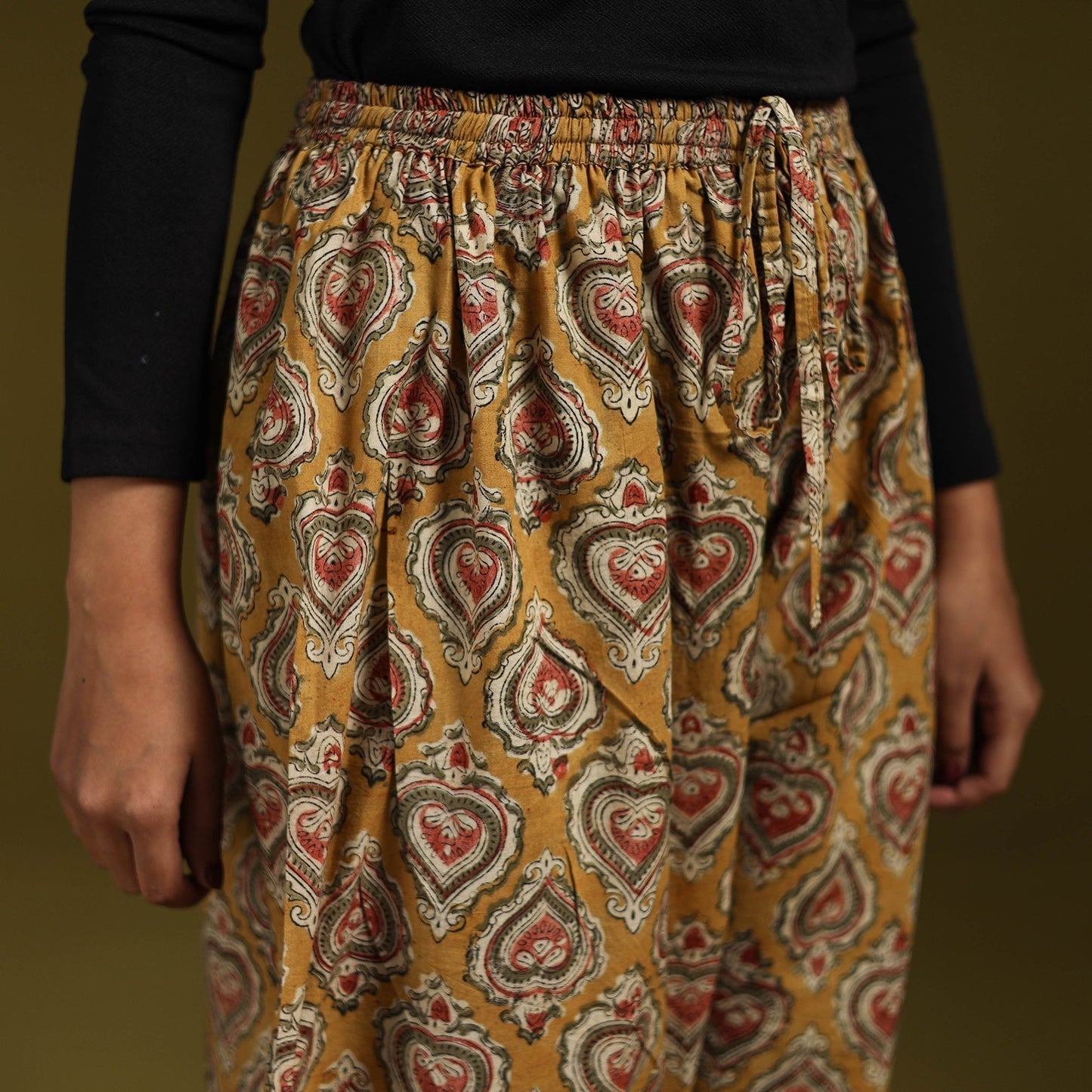 Pedana hand natural dyed cotton kalamkari afghani salwar 15