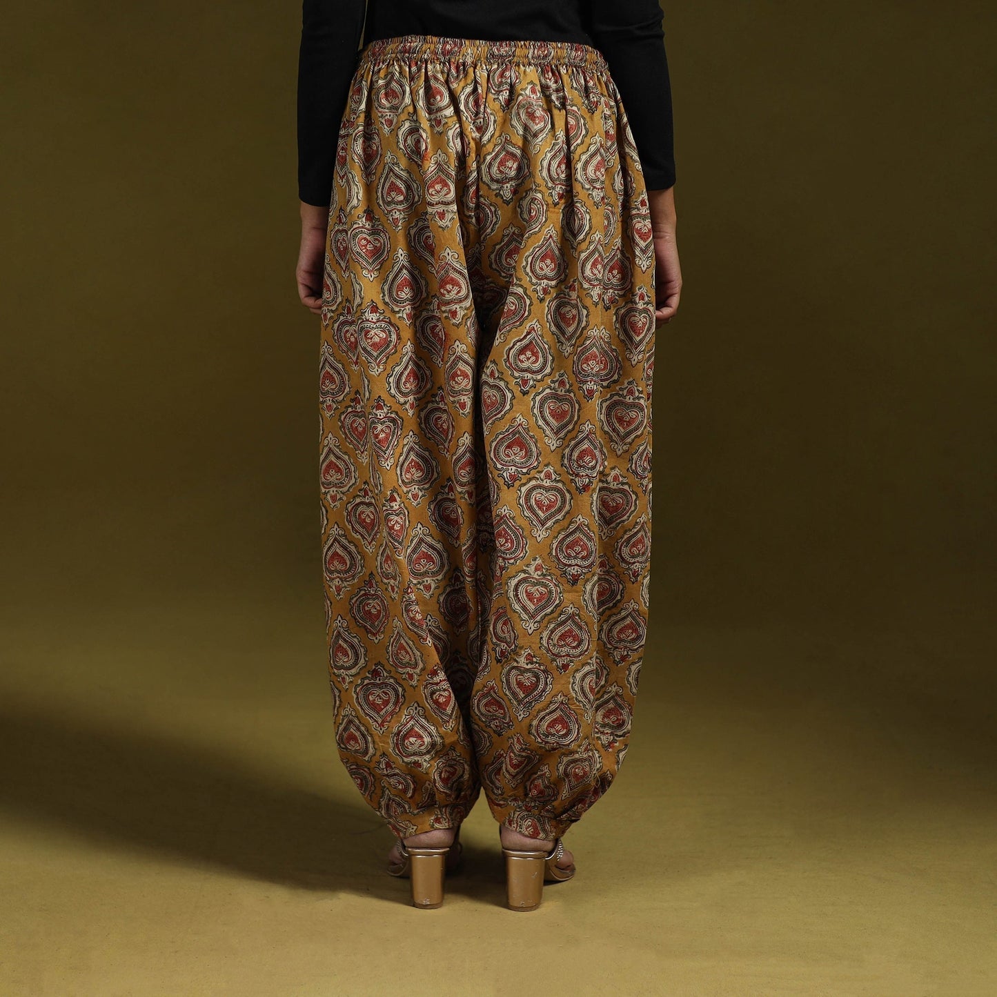 Pedana hand natural dyed cotton kalamkari afghani salwar 15