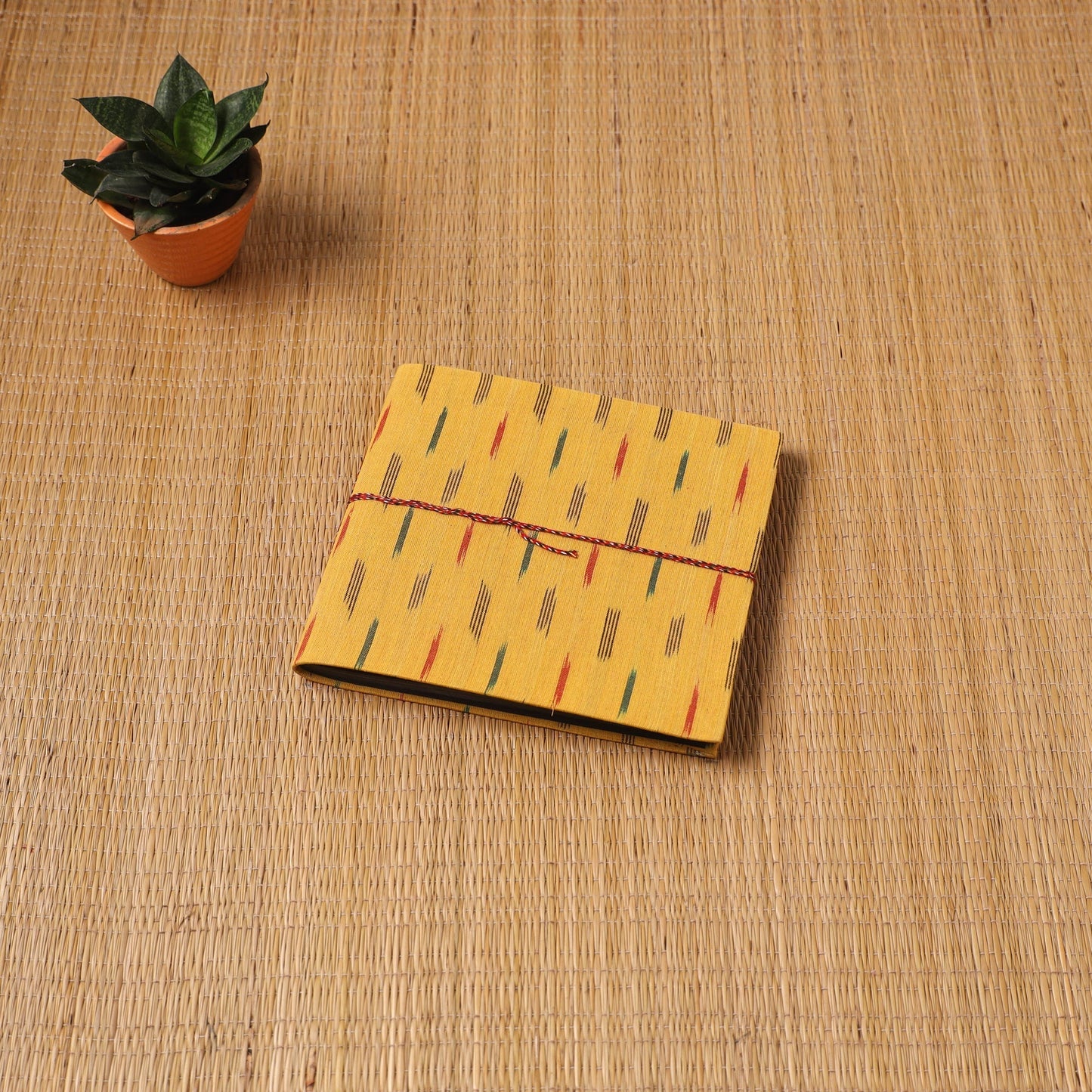 Pochampally ikat fabric cover handmade paper photo album (9