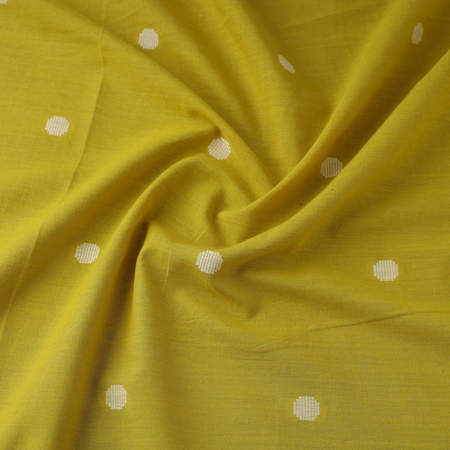 Green - yellow - prewashed cotton jacquard fabric 15