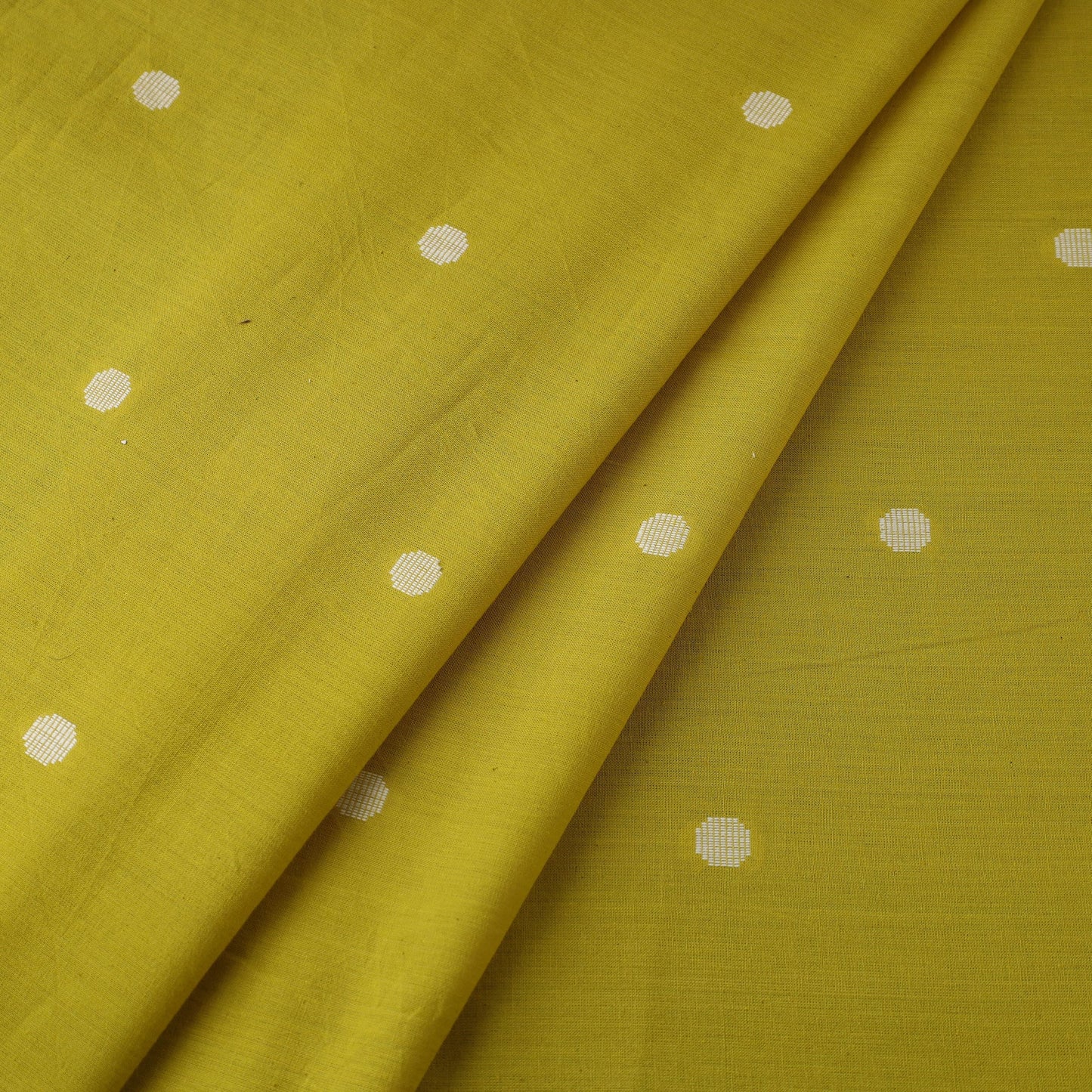 Green - yellow - prewashed cotton jacquard fabric 15