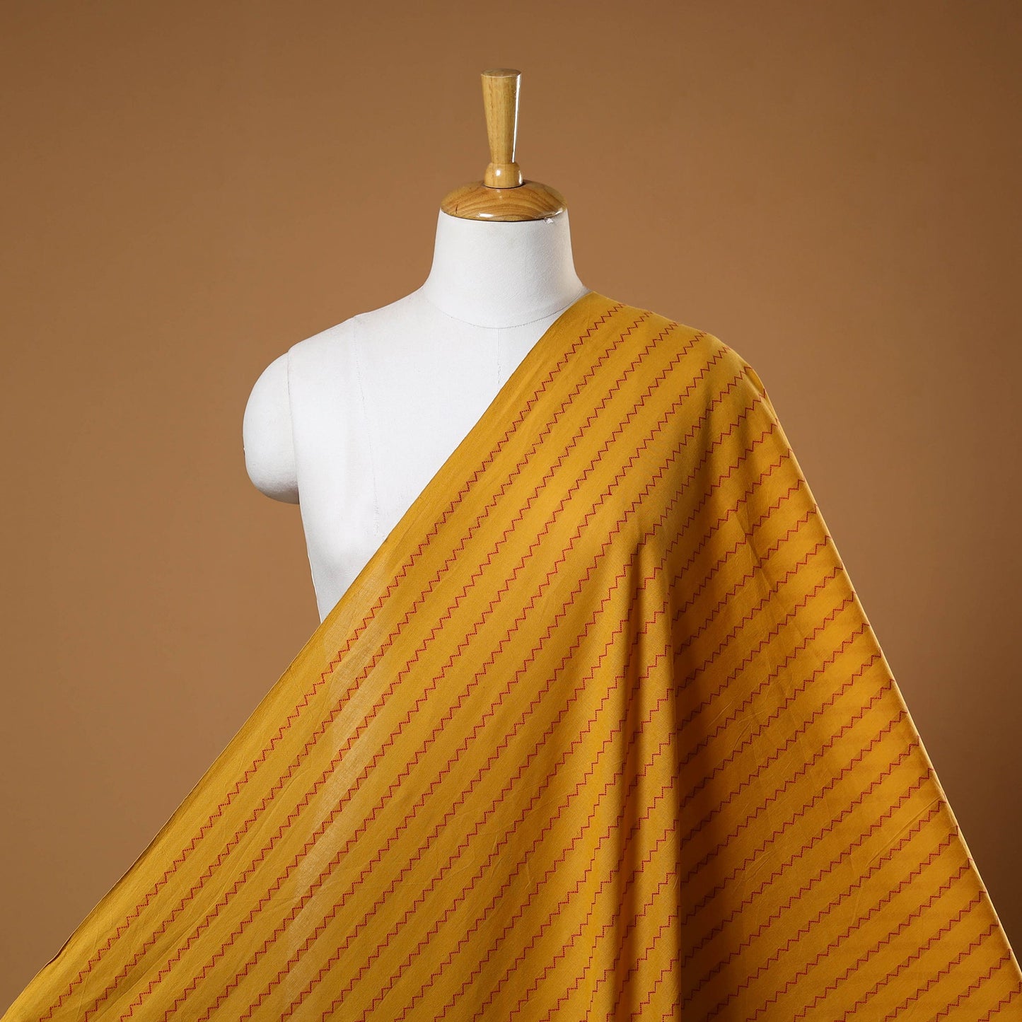 Yellow - prewashed cotton jacquard fabric 24 - handcrafted