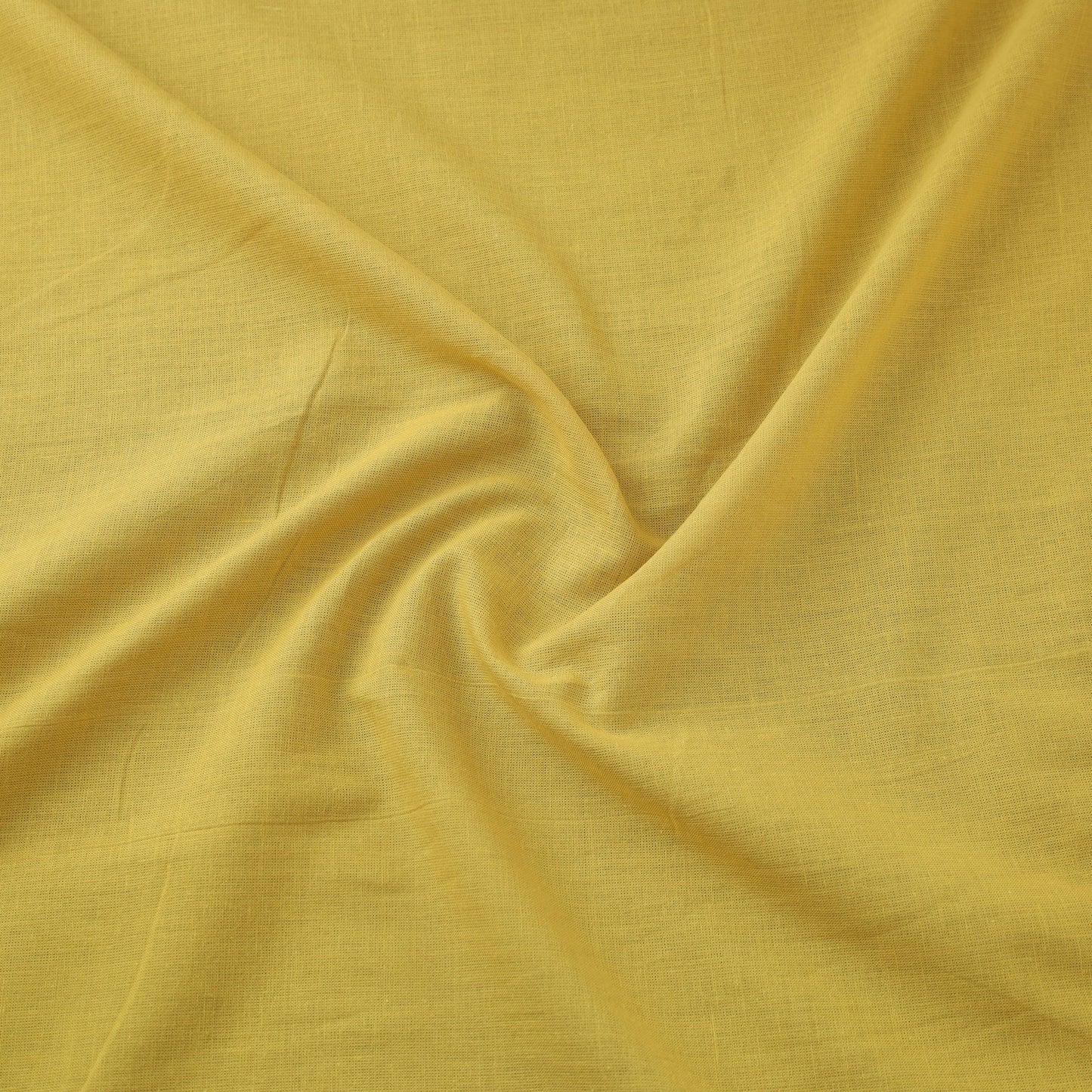 Yellow Prewashed Cotton Plain Fabric