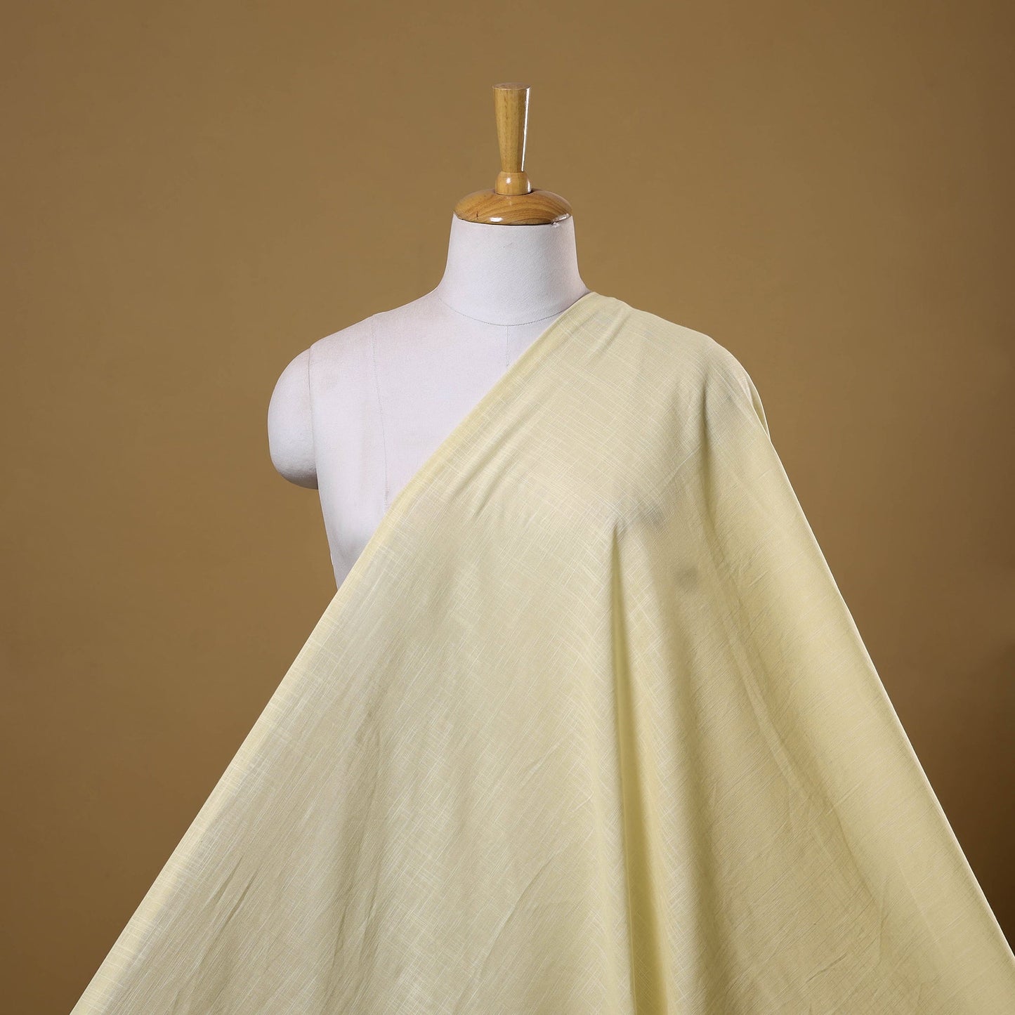 Prewashed slub cotton plain fabric 04 - handcrafted