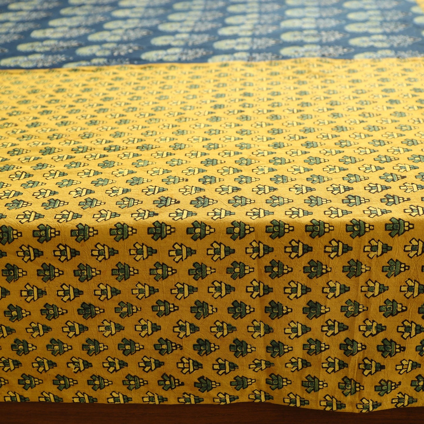 ajrakh double bed cover set