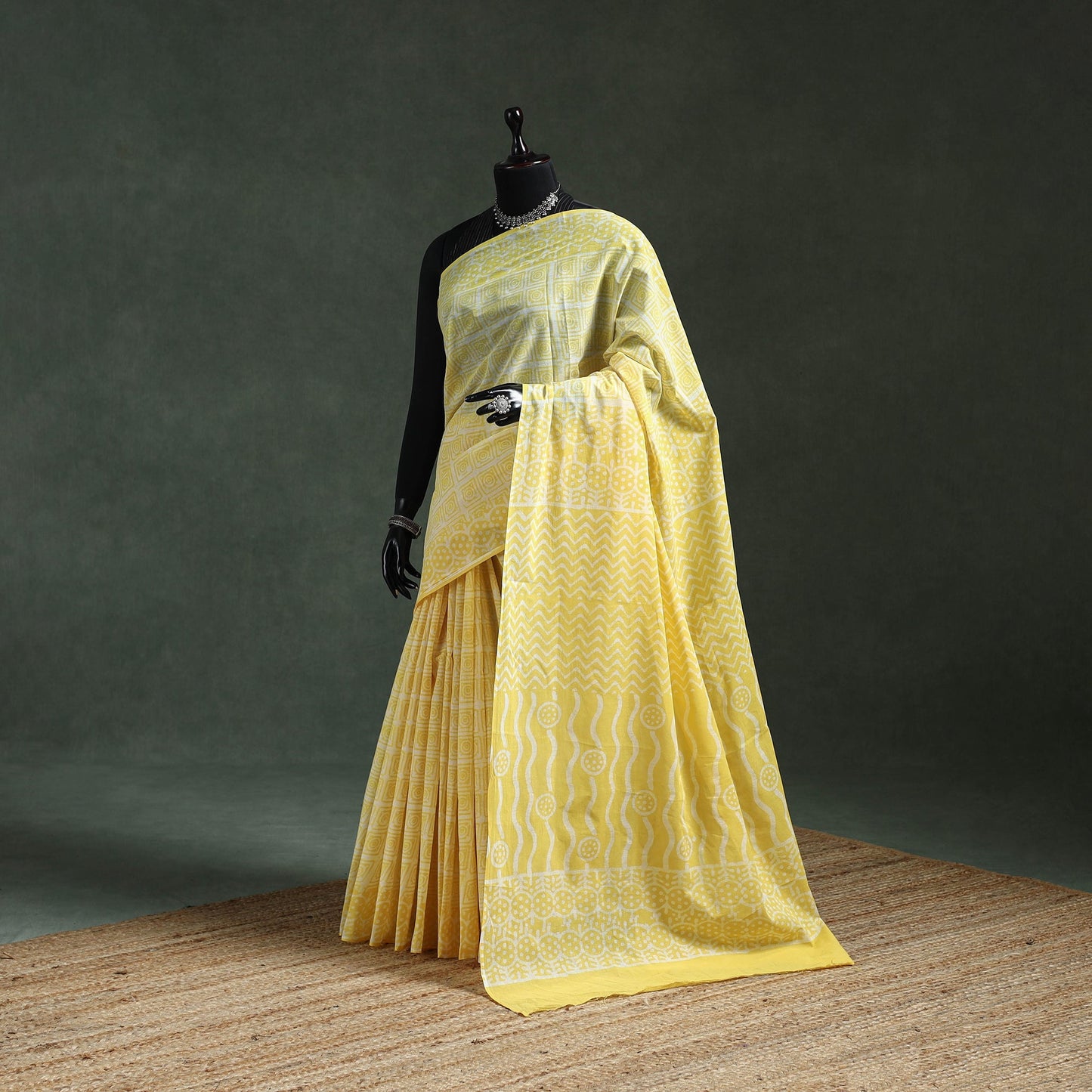 Pure mul cotton hand block batik print saree 58
