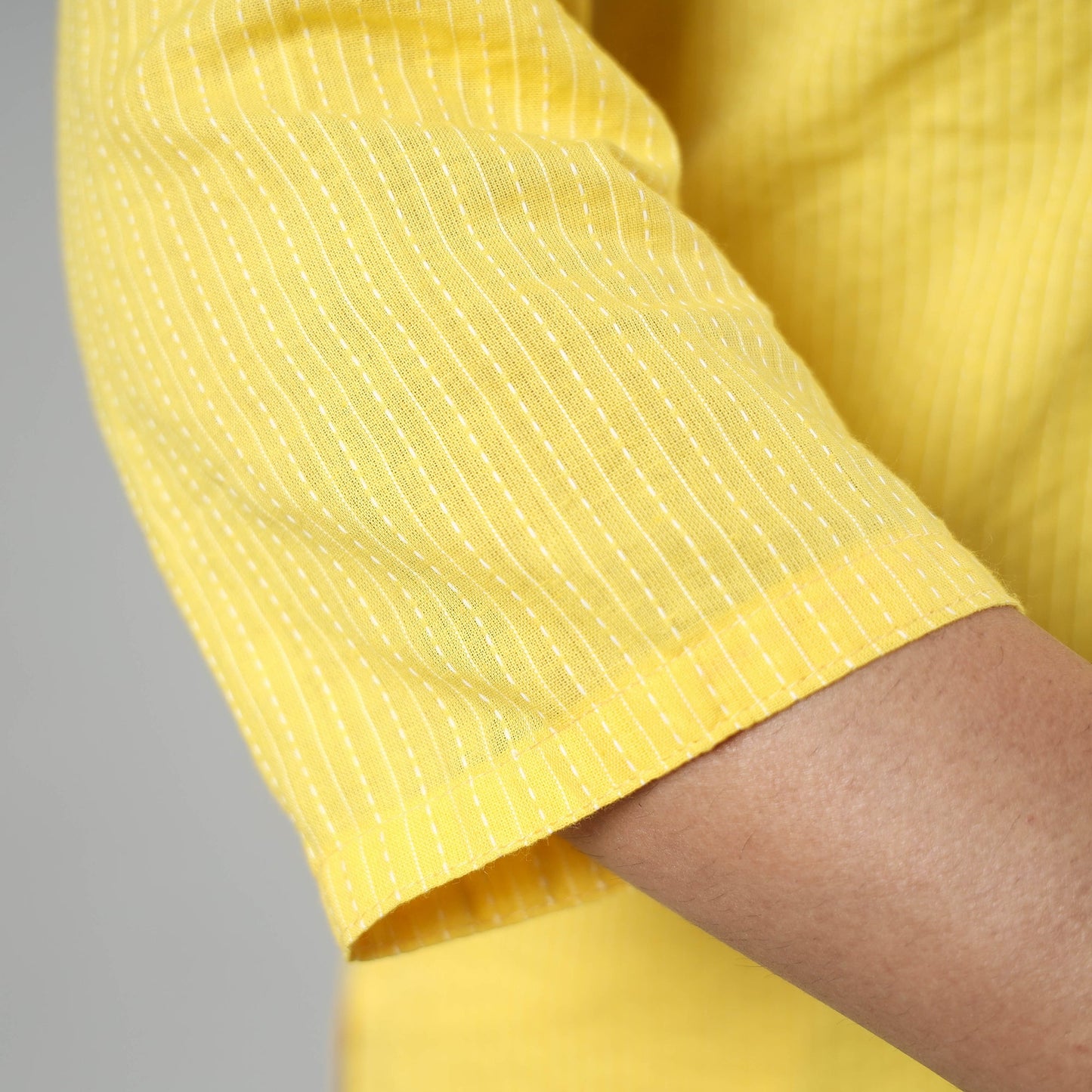 Running Stitch Cotton Long Kurta