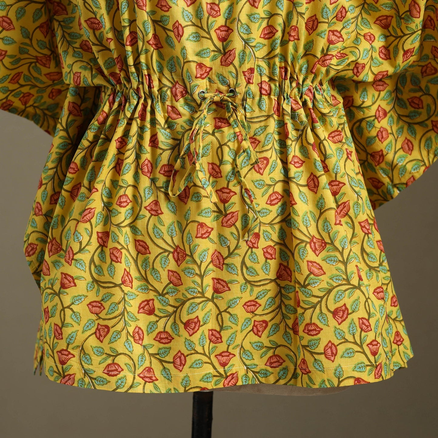 Sanganeri Block Print Cotton Kaftan (Short)