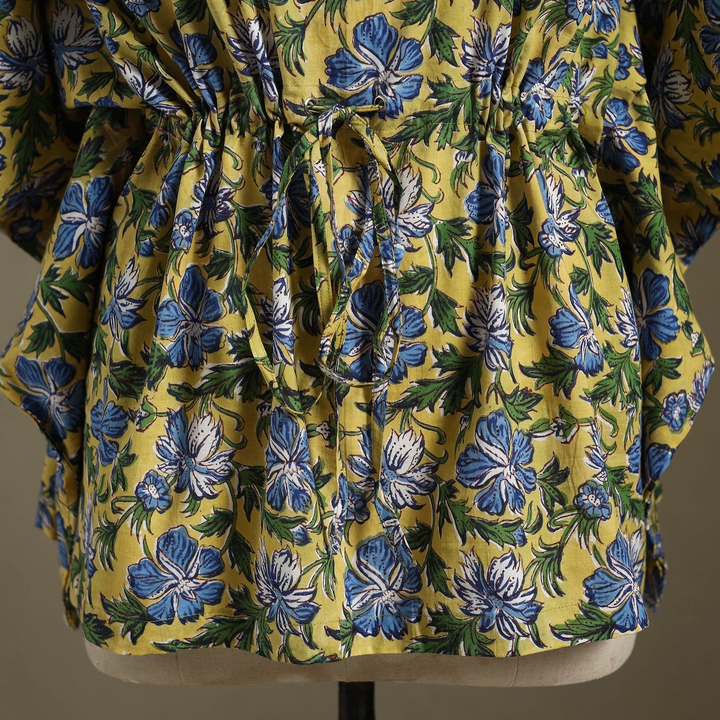 Sanganeri Block Print Cotton Kaftan (Short)