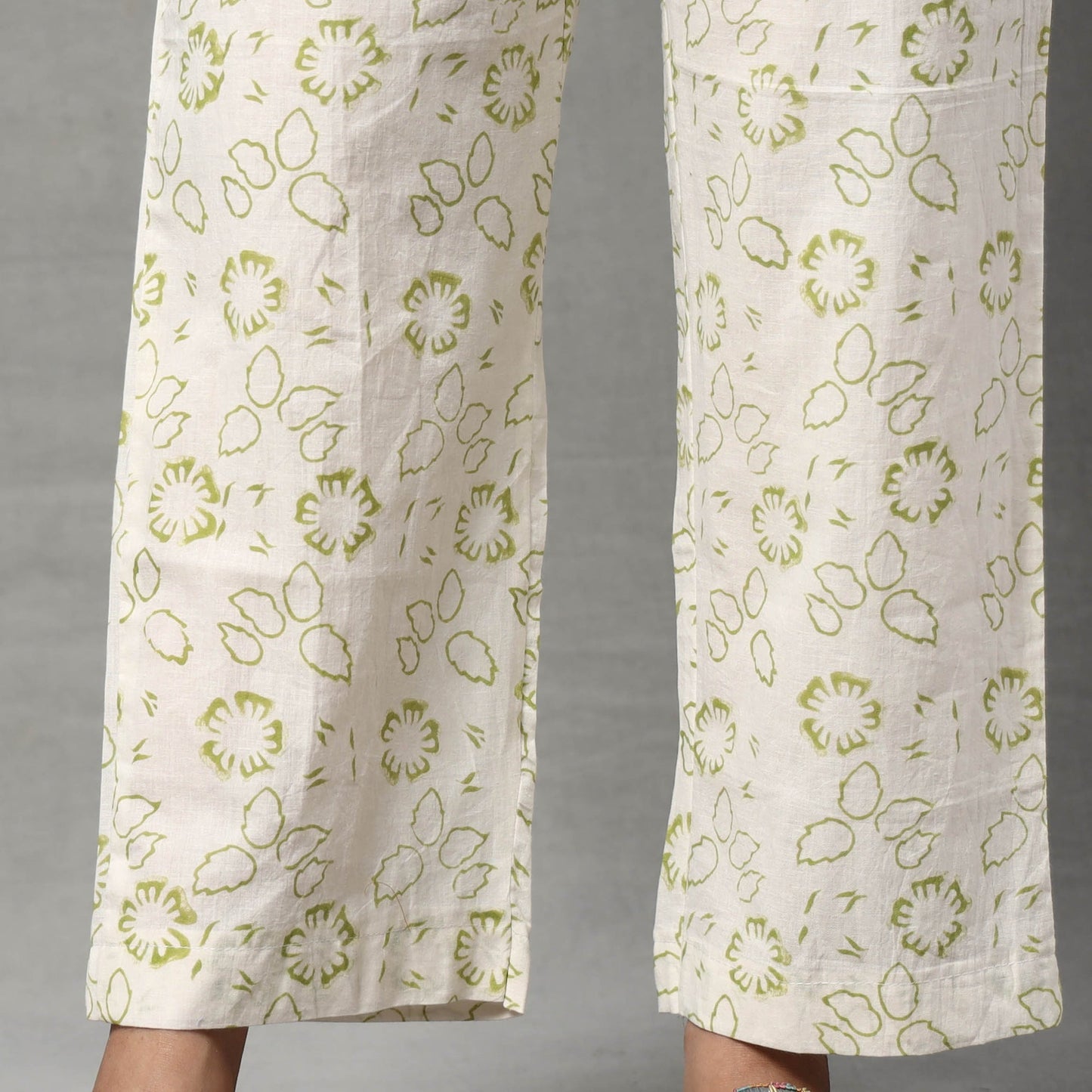 Sanganeri Block Printed Cotton Kurta with Palazzo & Dupatta Set