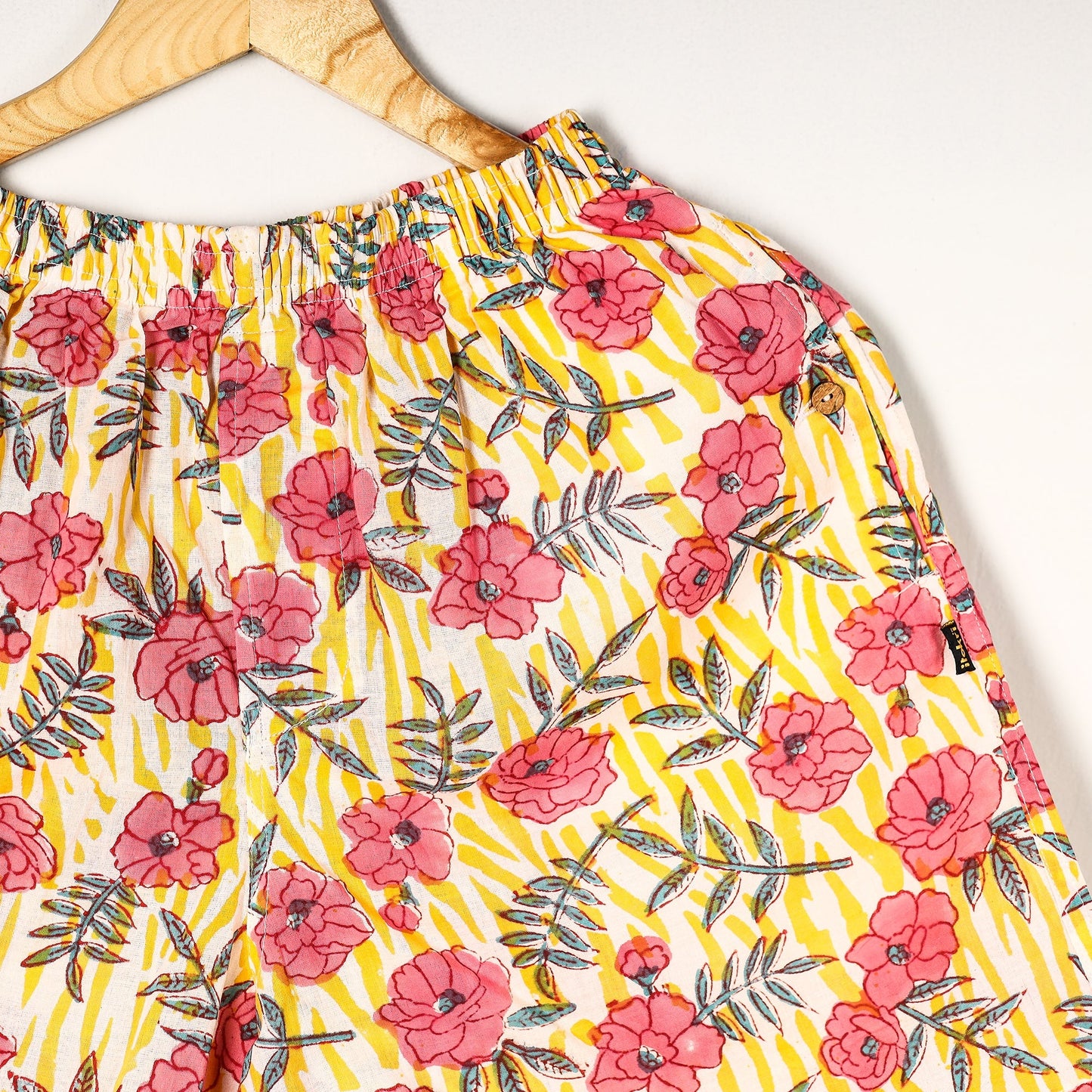 Sanganeri Block Printed Cotton Unisex Boxer/Shorts