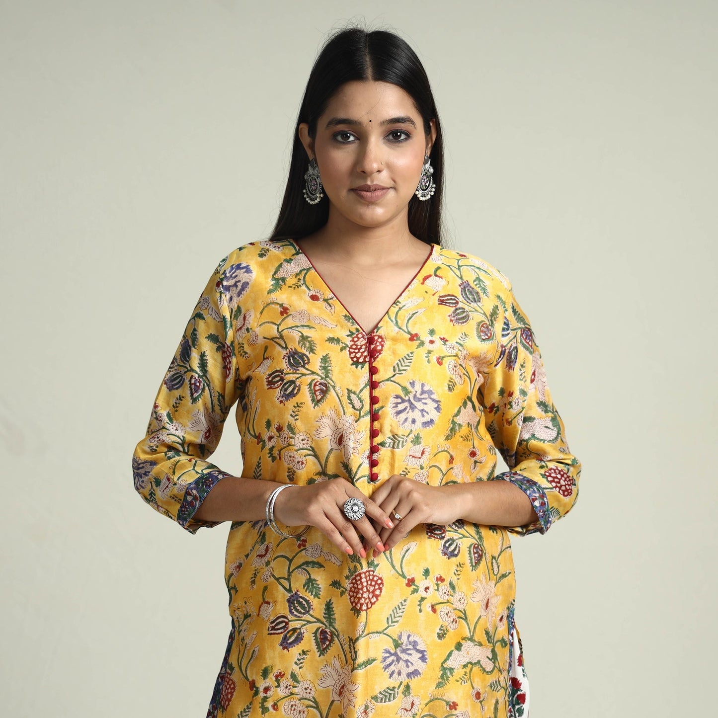 Sanganeri Kurta with Palazzo & Dupatta Set