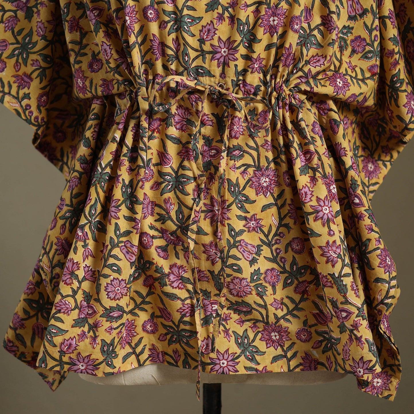 Sanganeri Block Print Cotton Kaftan (Short)