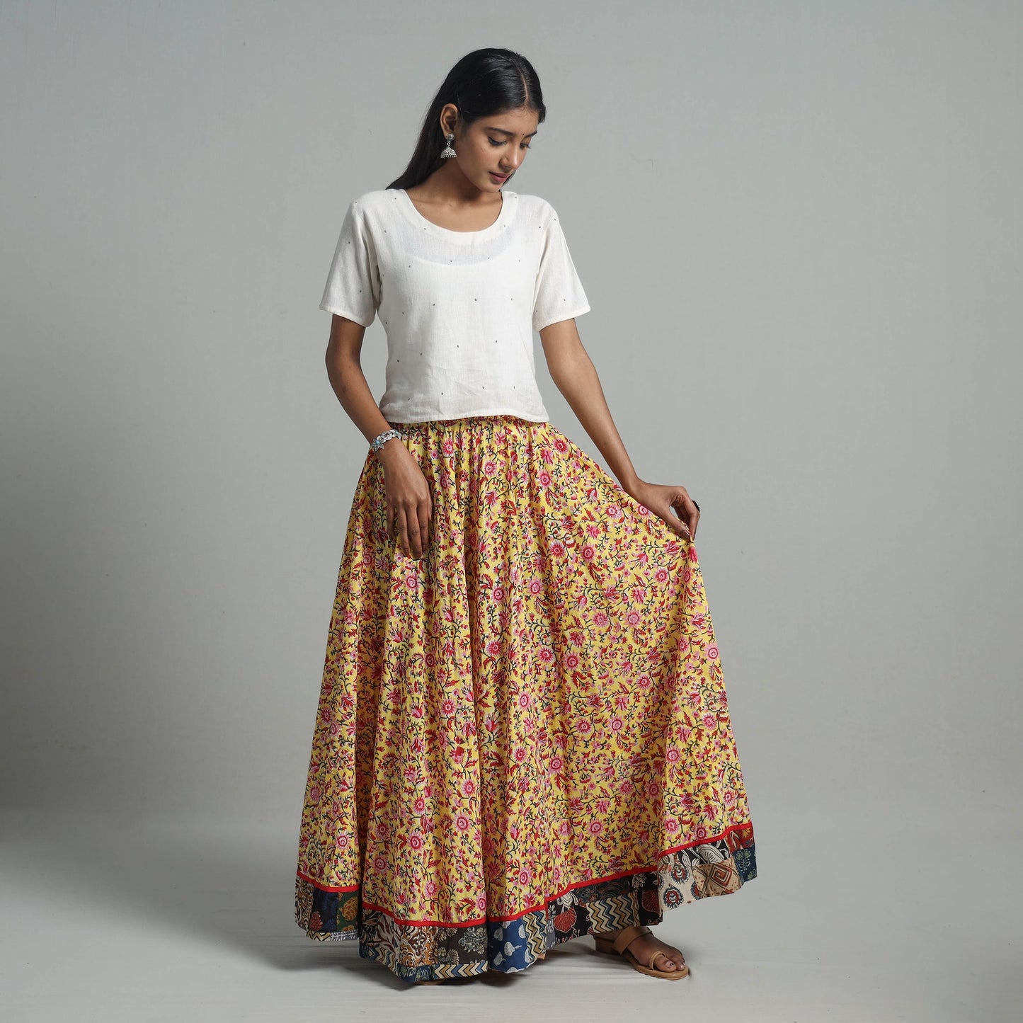 Sanganeri Skirt