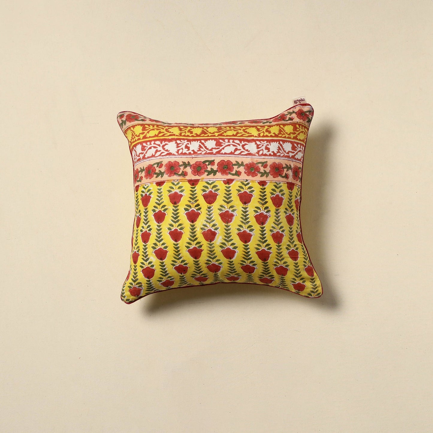 Sanganeri cushion cover 09 - handcrafted