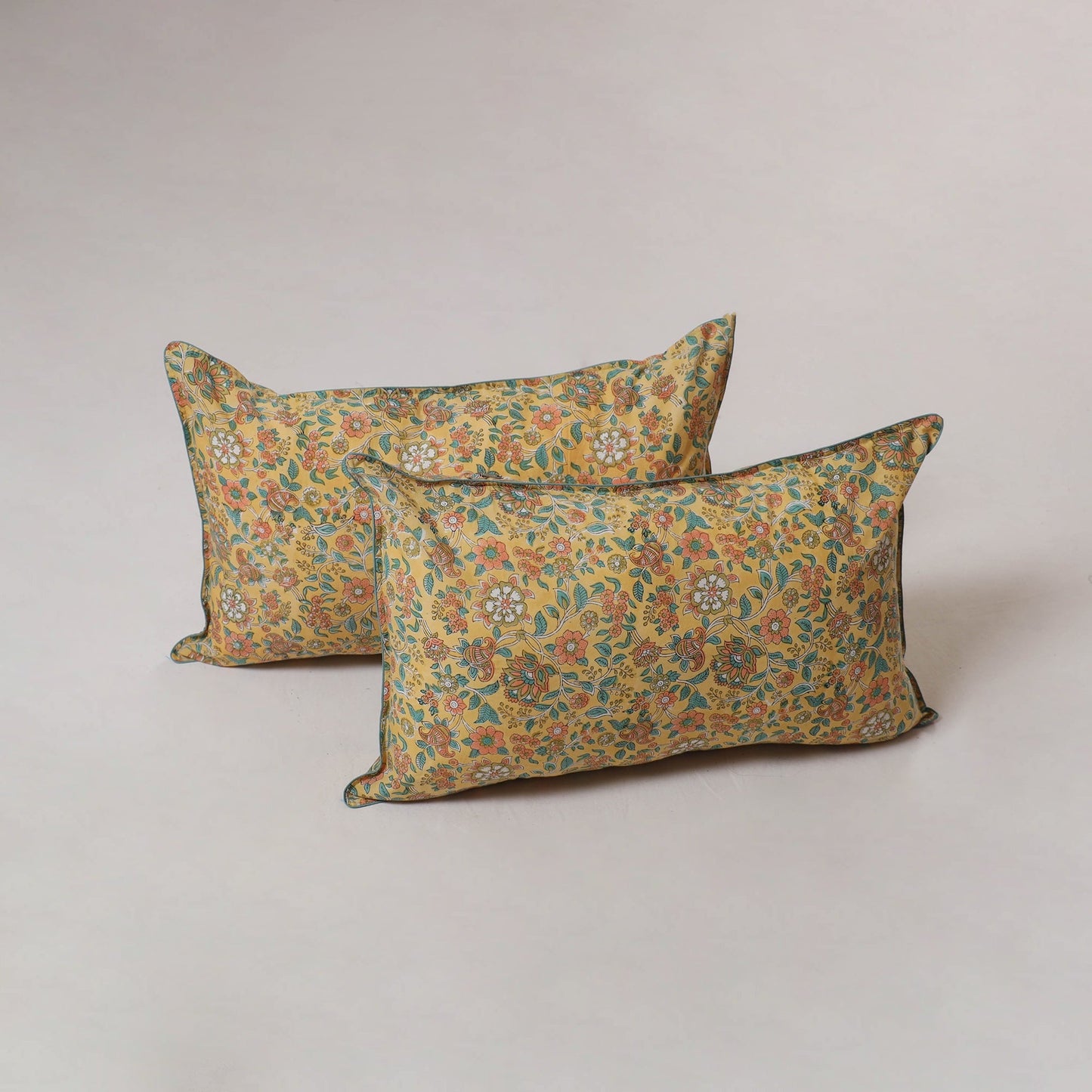 Sanganeri hand block print pillow cover (set of 2) 16