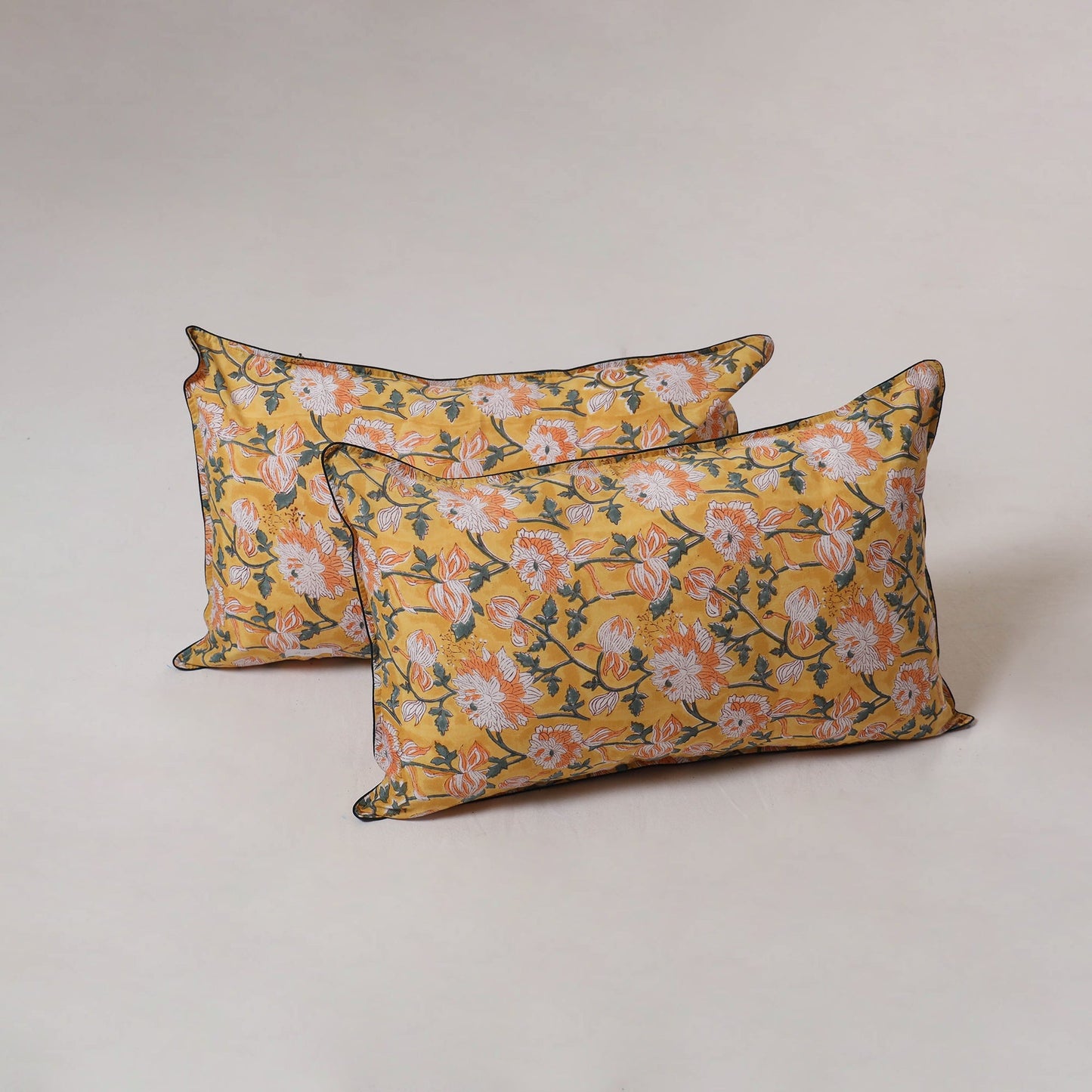Sanganeri hand block print pillow cover (set of 2) 17