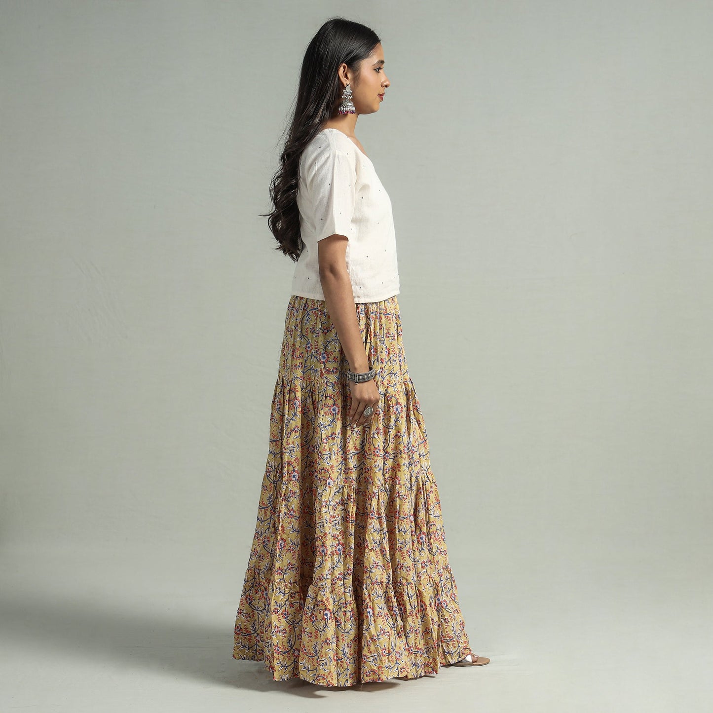 sanganeri long skirt