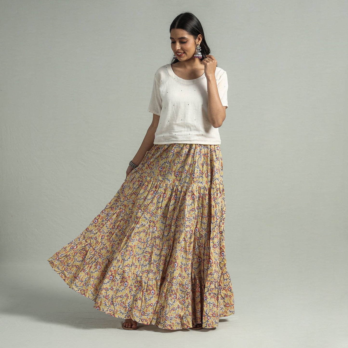 sanganeri long skirt