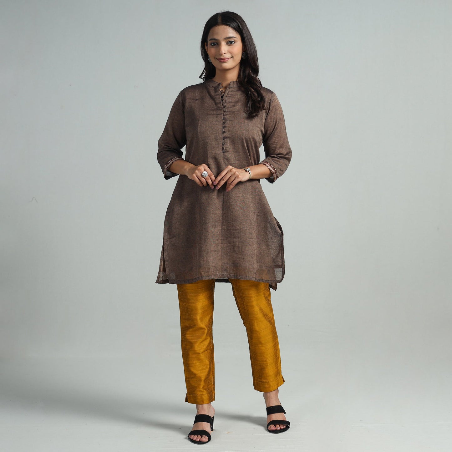 Silk Tapered Casual Pant for Women 01