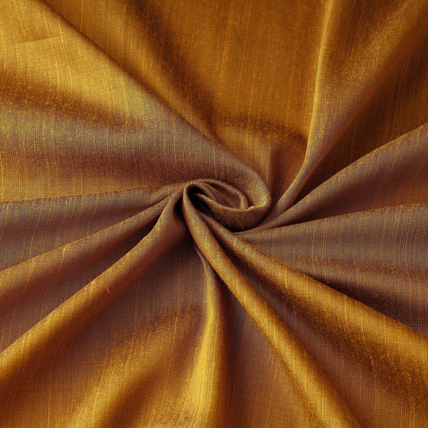 Orange Slub Silk Plain Fabric