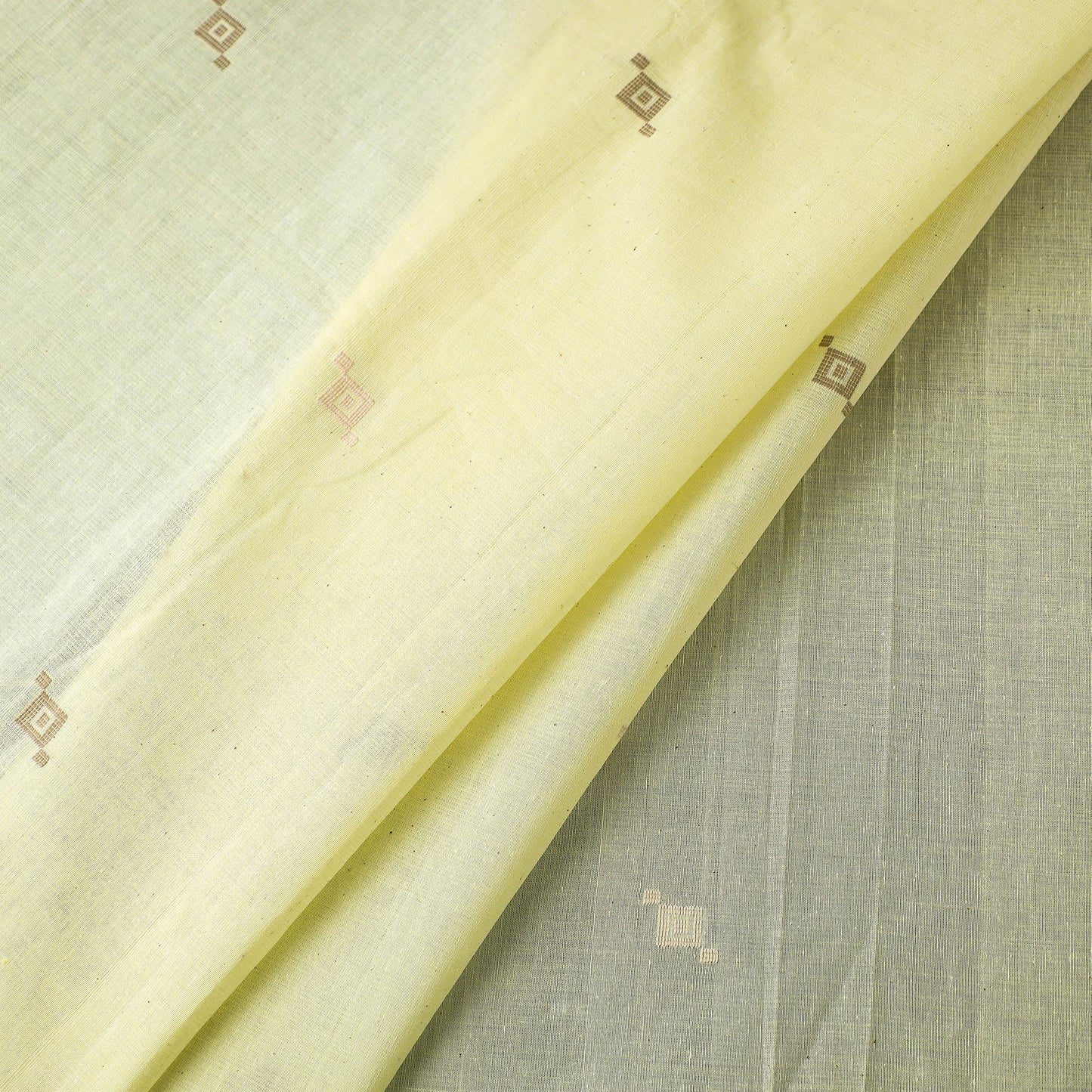 Srikakulam Jamdani Buti Pure Handloom Cotton Fabric Online at iTokri.com