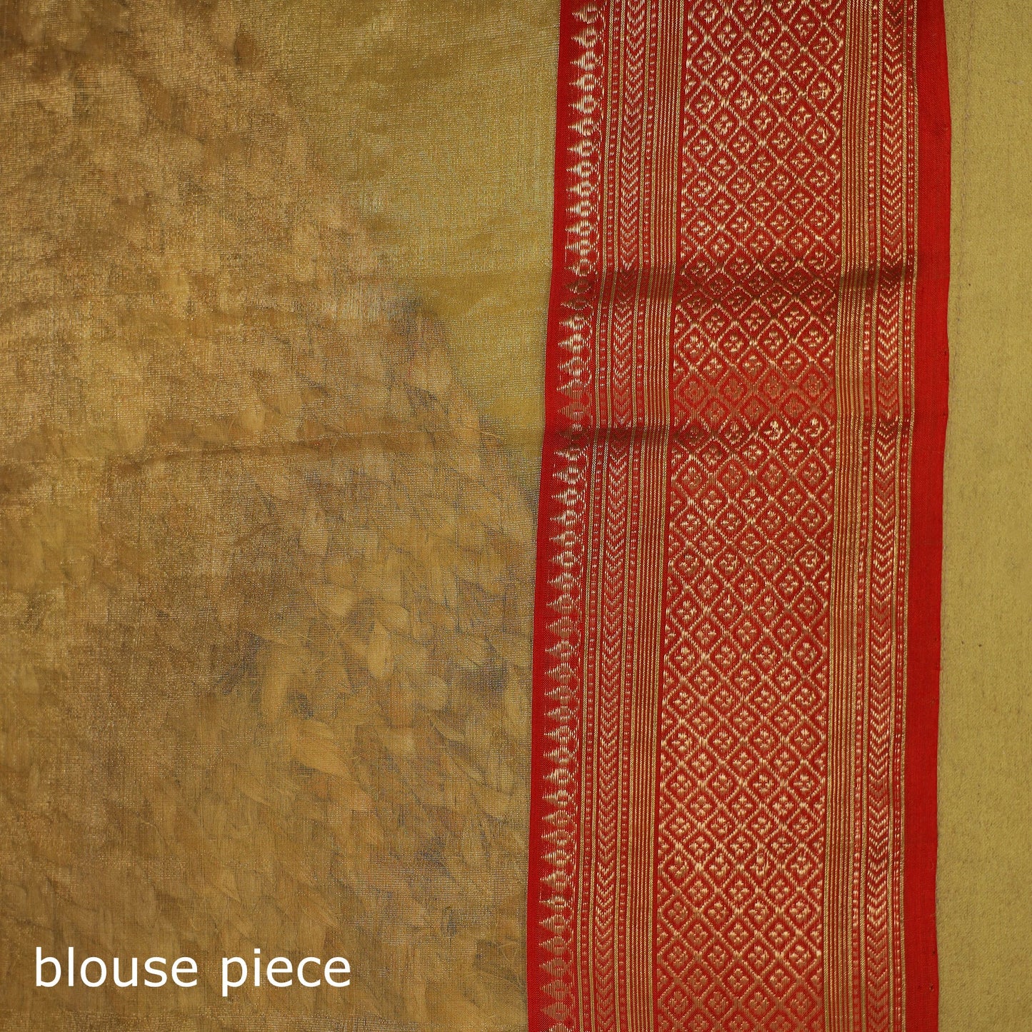 Yellow - traditional handloom tissue zari katan chanderi