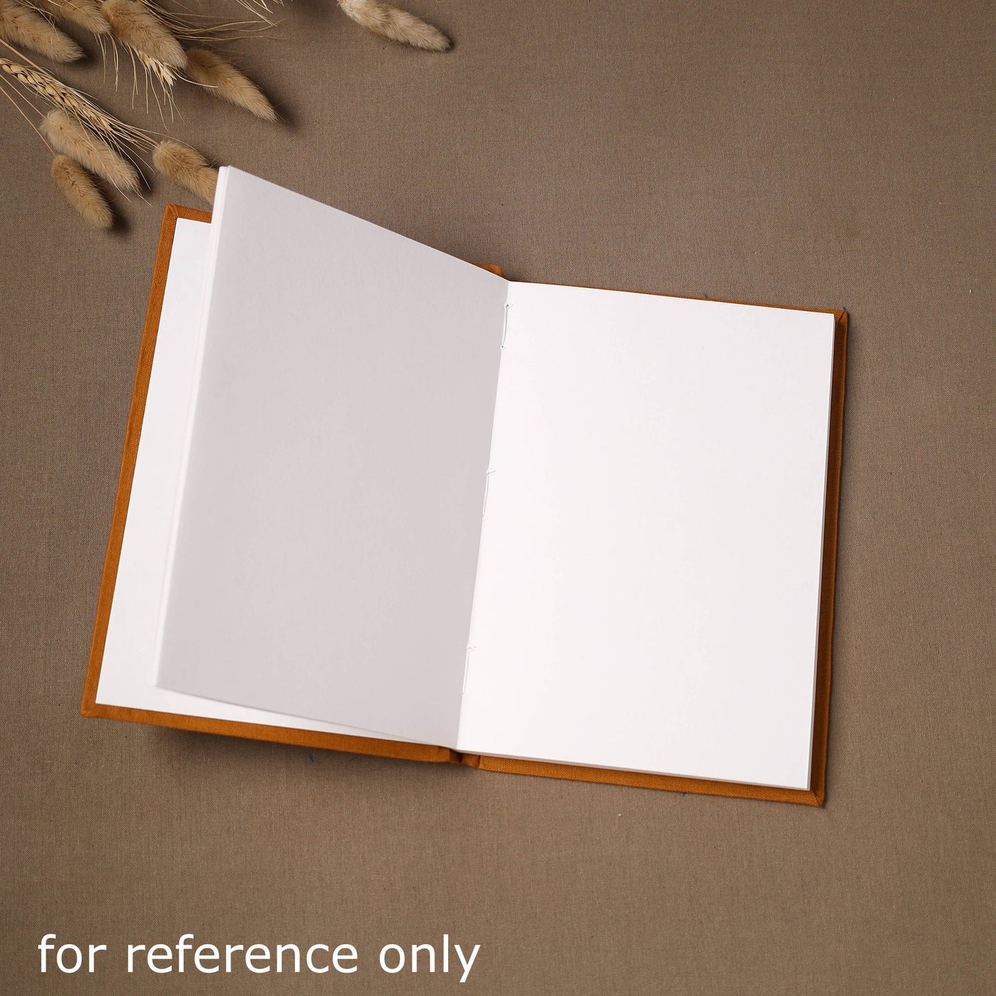 Yoga hand embroidered fabric cover handmade paper journal