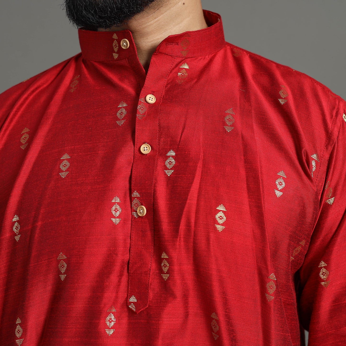 Silk Plain Men Kurta