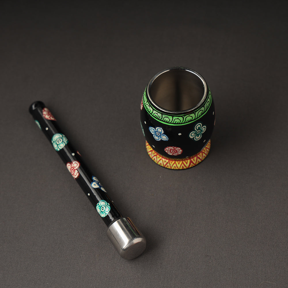 Odisha Pattachitra Painting Stainless Steel Toral Khalbatta Dholak