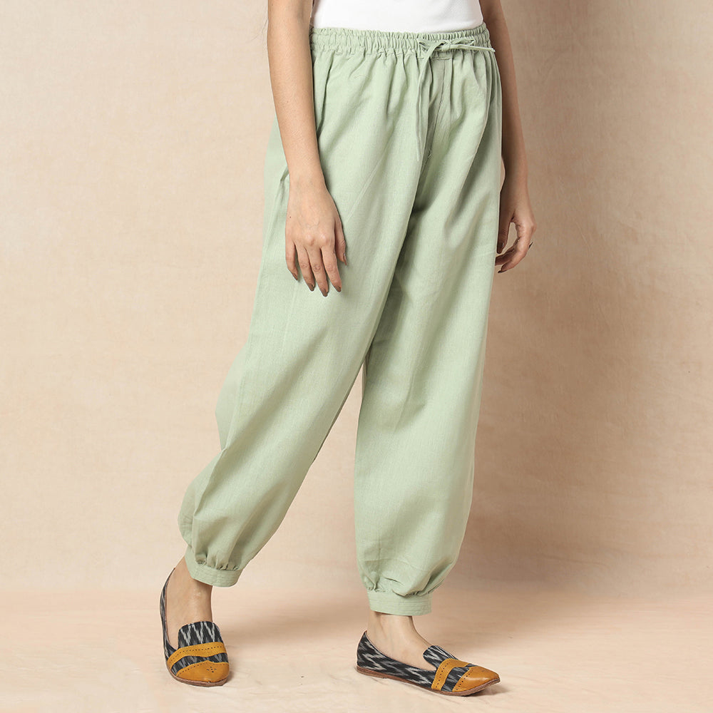 Flex Cotton Plain Elasticated Pant