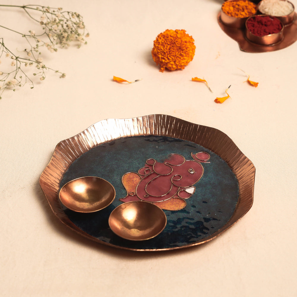 Copper Pooja Thali 