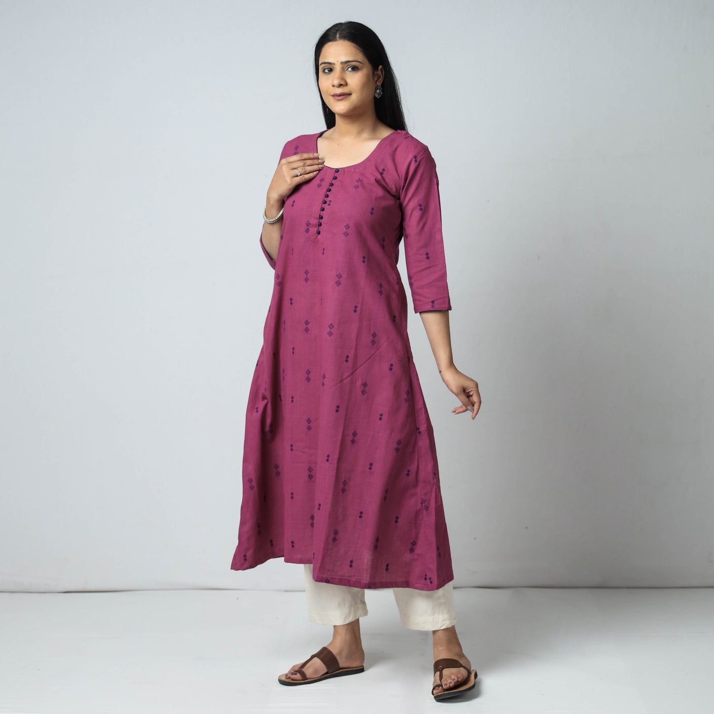 Jacquard kurta