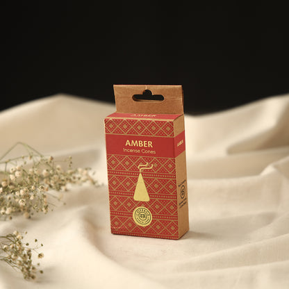 Amber - Sri Aurobindo Ashram Natural Incense Cones