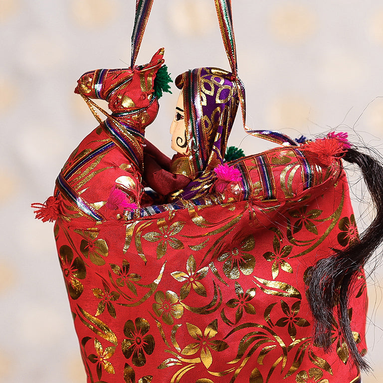 Ghodi Sawar - Rajasthani Handmade Hanging / Kathputli