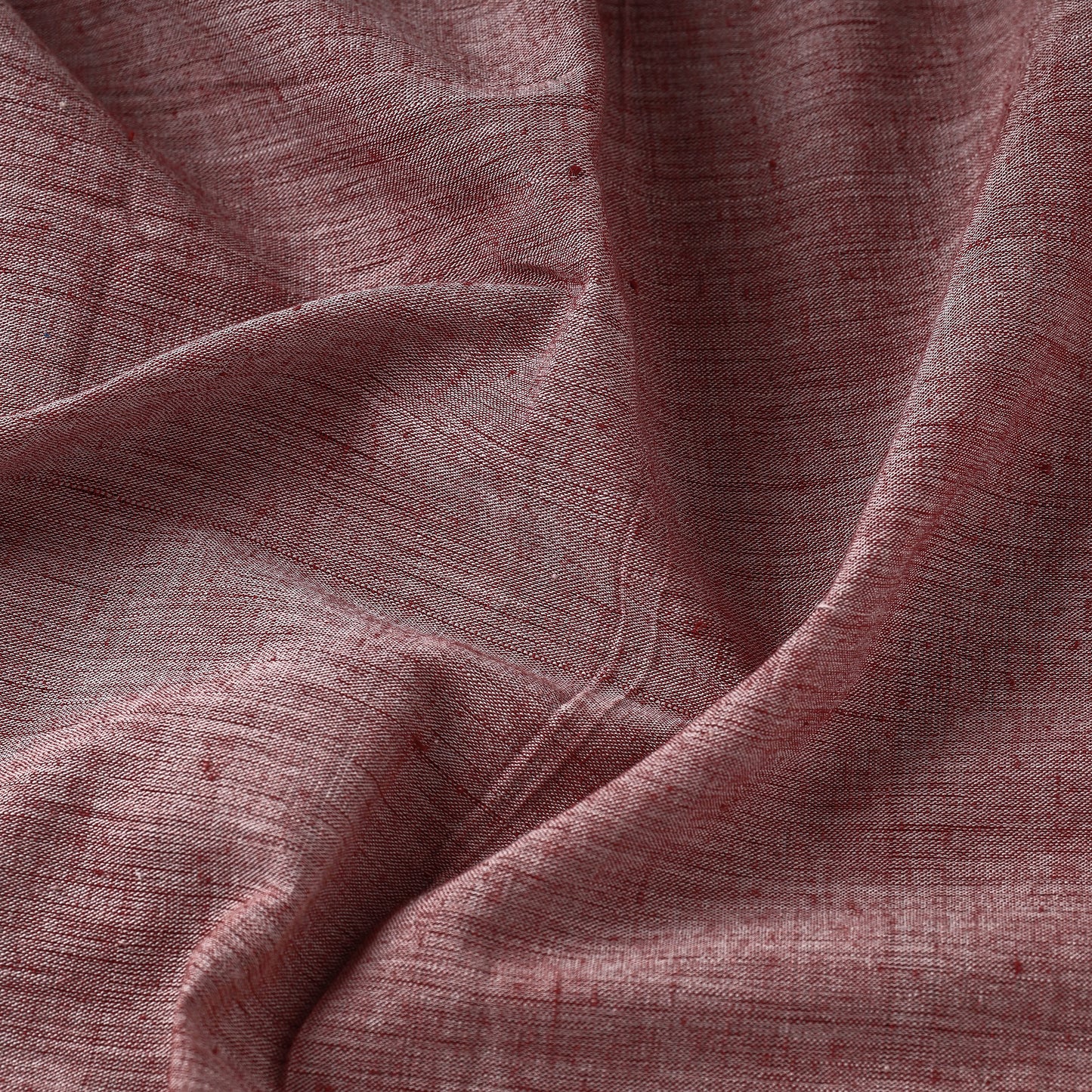 Pink - Kora : Alizarin Red - Malkha Pure Handloom Cotton Natural Dyed Fabric
