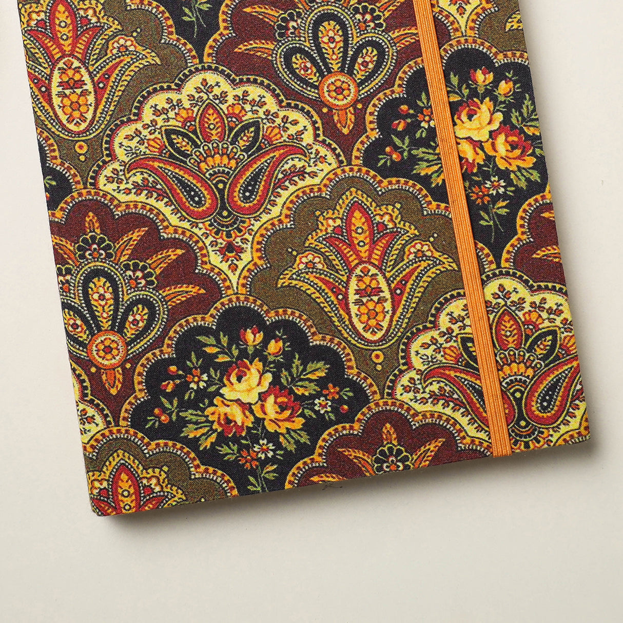 Buy Floral Printed Handmade Elastic Closure Notebook Online at iTokri.com