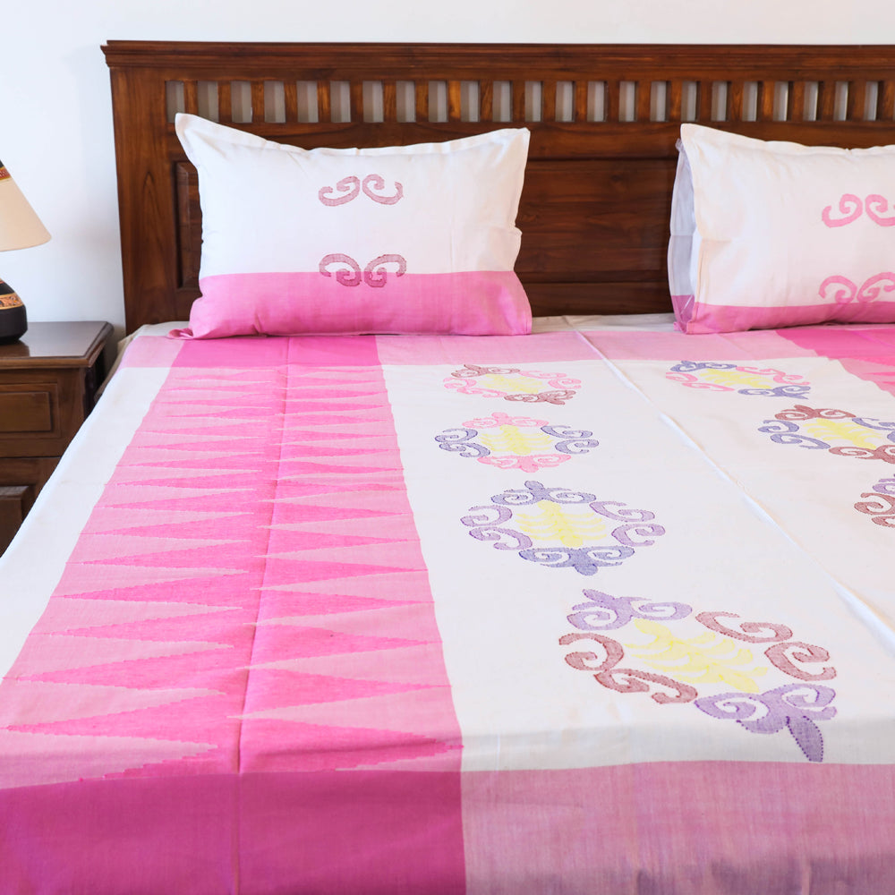 manipuri double bed cover set